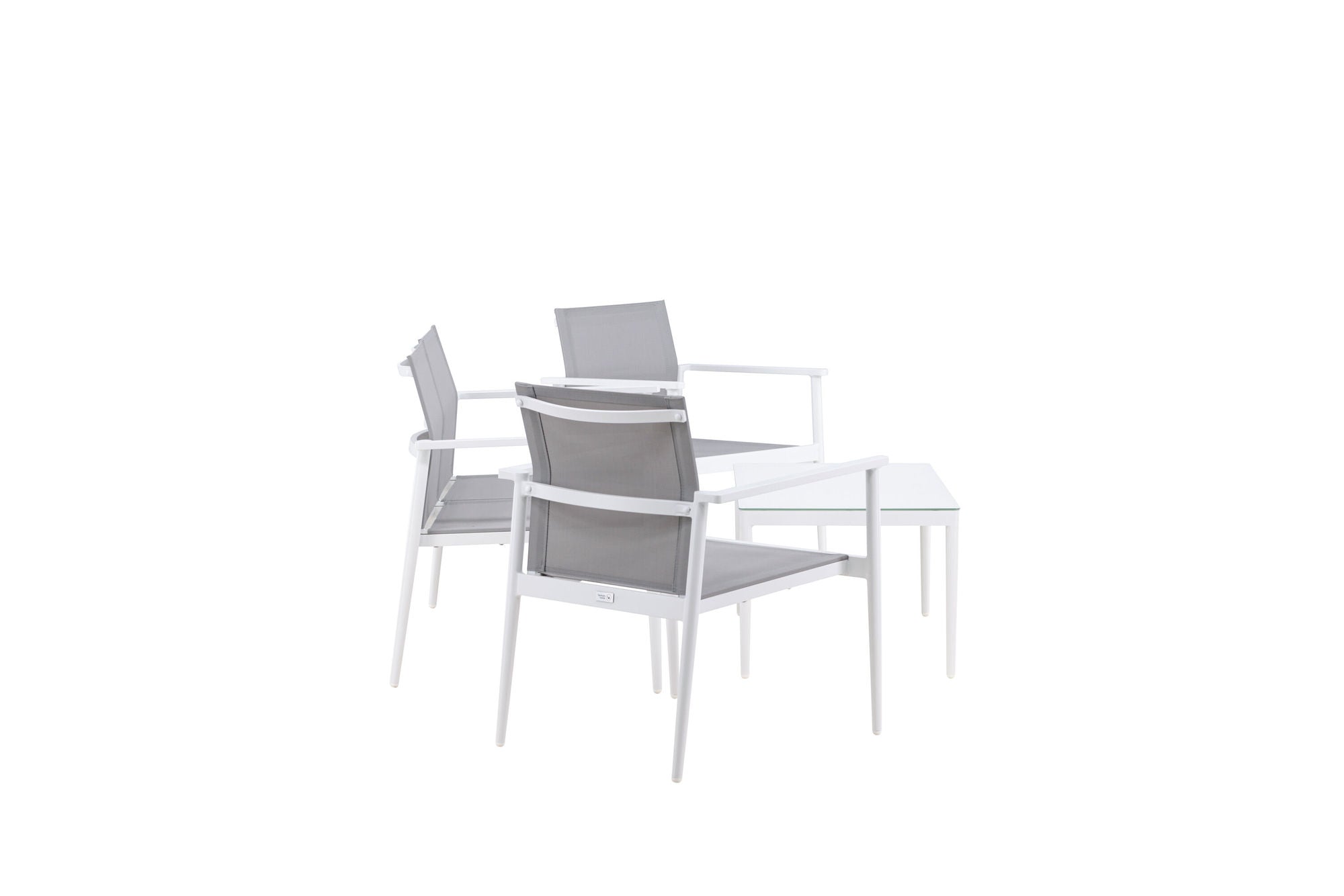 Venture Home Break - Sofa set- White / Grey - Aluminium / Textilene -