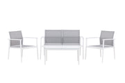 Venture Home Break - Sofa set- White / Grey - Aluminium / Textilene -