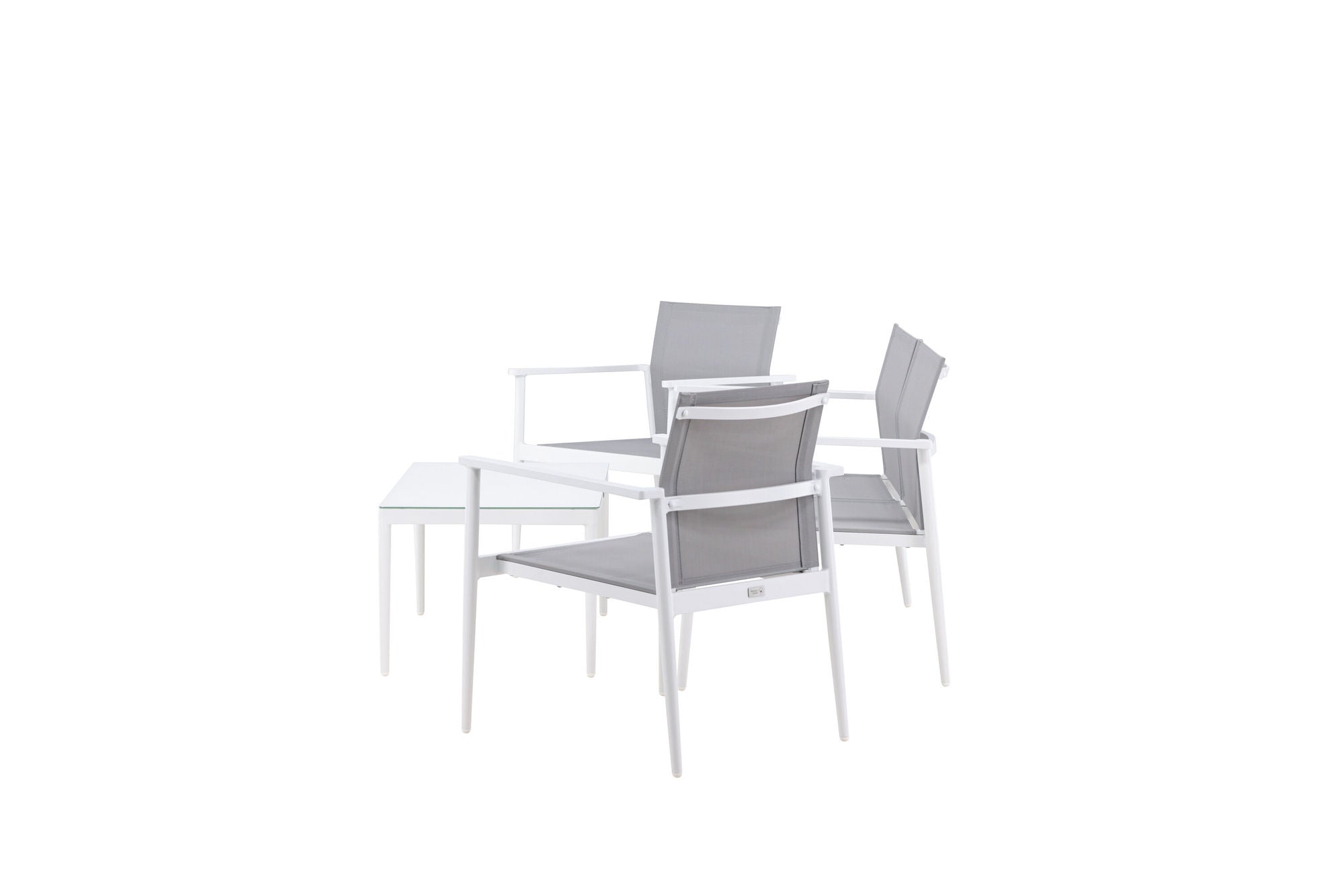 Venture Home Break - Sofa set- White / Grey - Aluminium / Textilene -