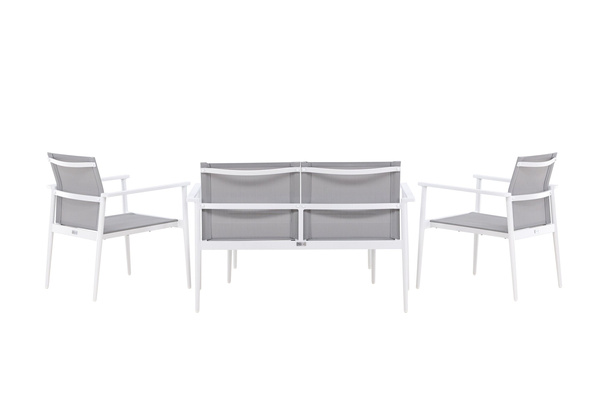 Venture Home Break - Sofa set- White / Grey - Aluminium / Textilene -