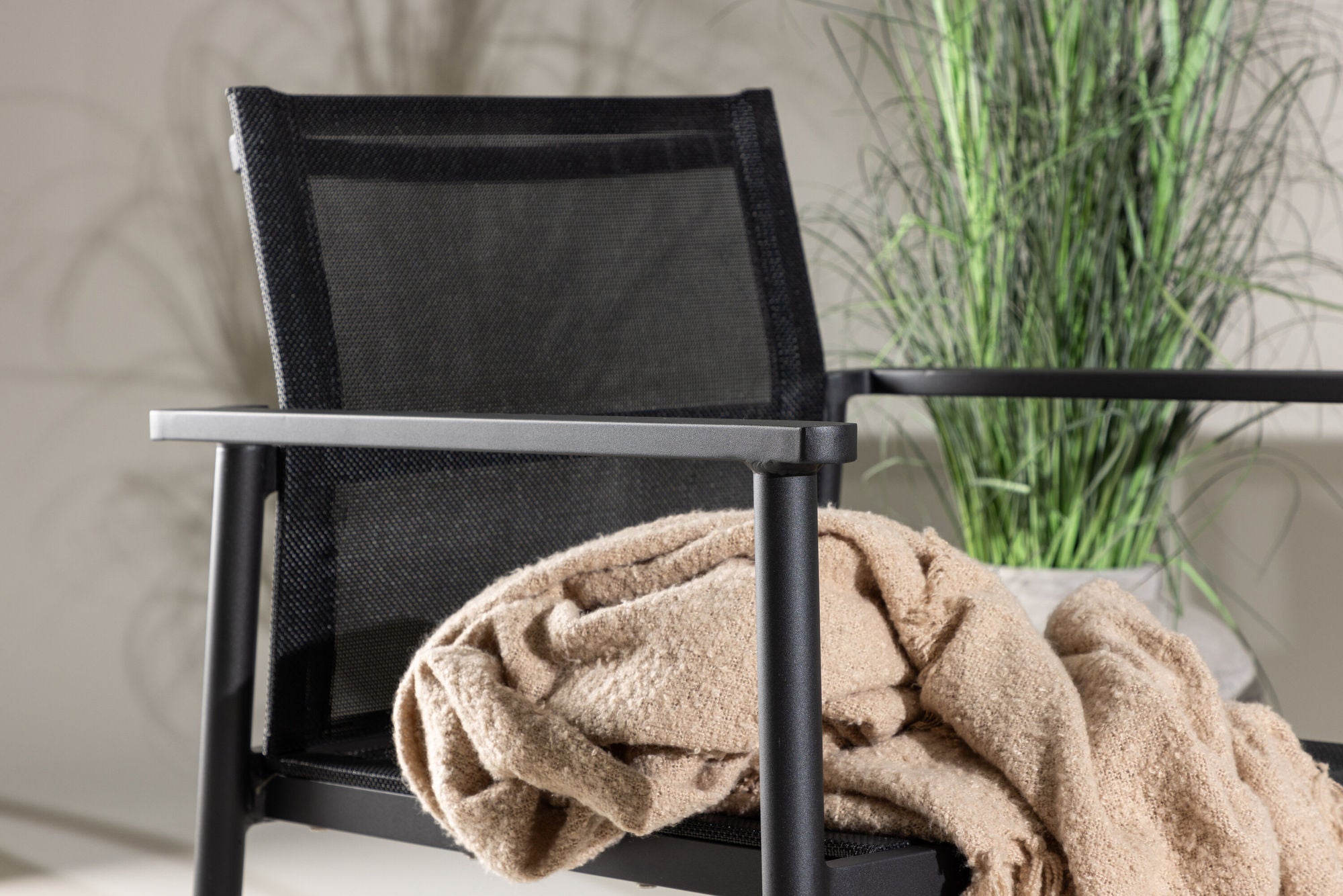 Venture Home Break - Sofa set- Black / Black - Aluminium / Textilene -