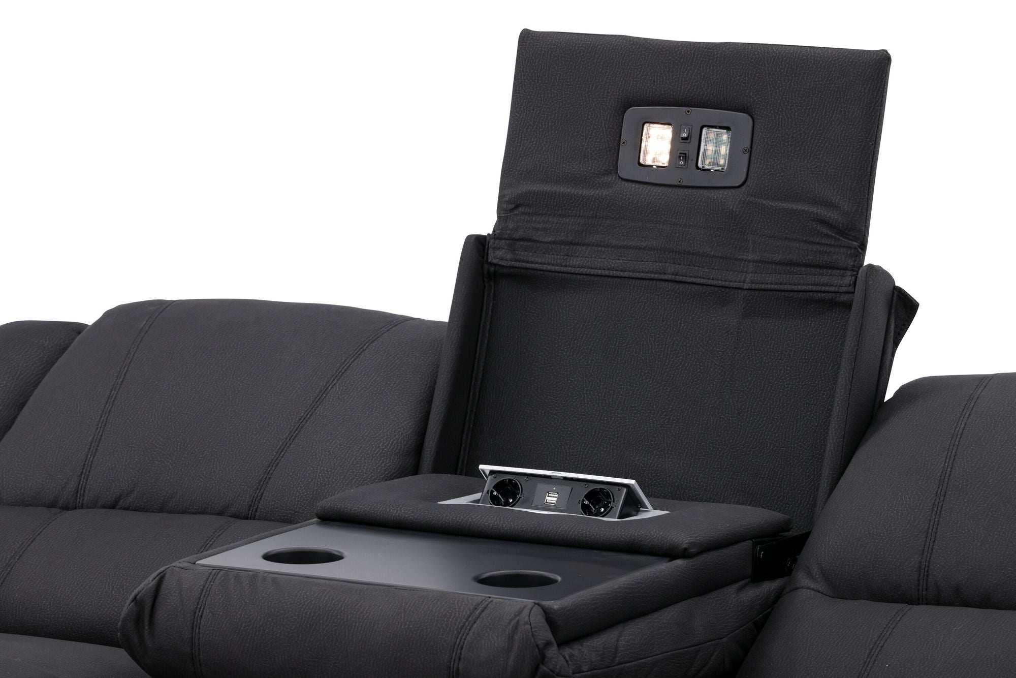 Venture Home Singapore Recliner Sofa  -  / Black