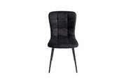 Venture Home Punsch Spisebordsstol 2-pack - Black / Black Velvet