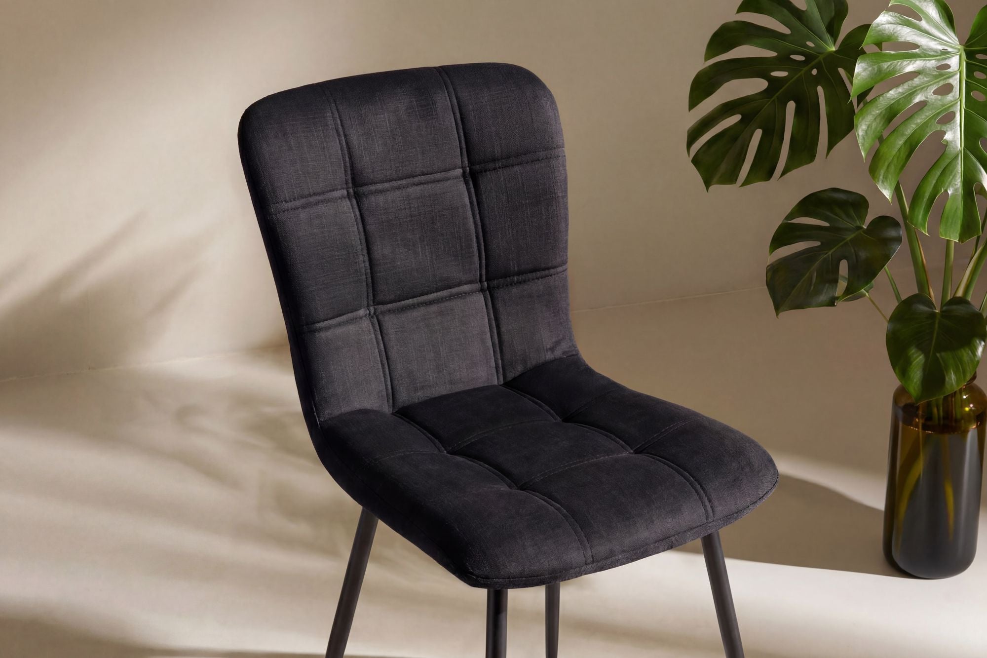 Venture Home Punsch Spisebordsstol 2-pack - Black / Black Velvet
