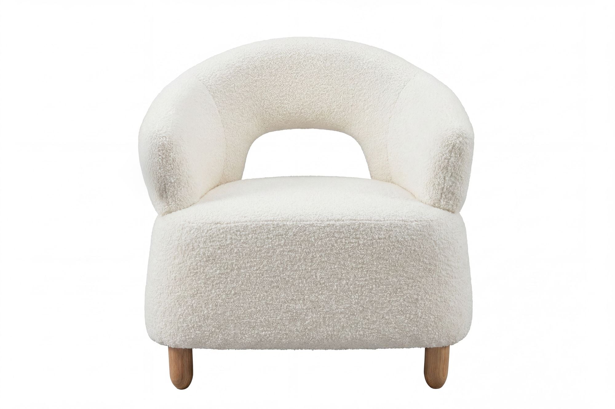 Venture Home Moglas Accent stol - Nature / White Boucle