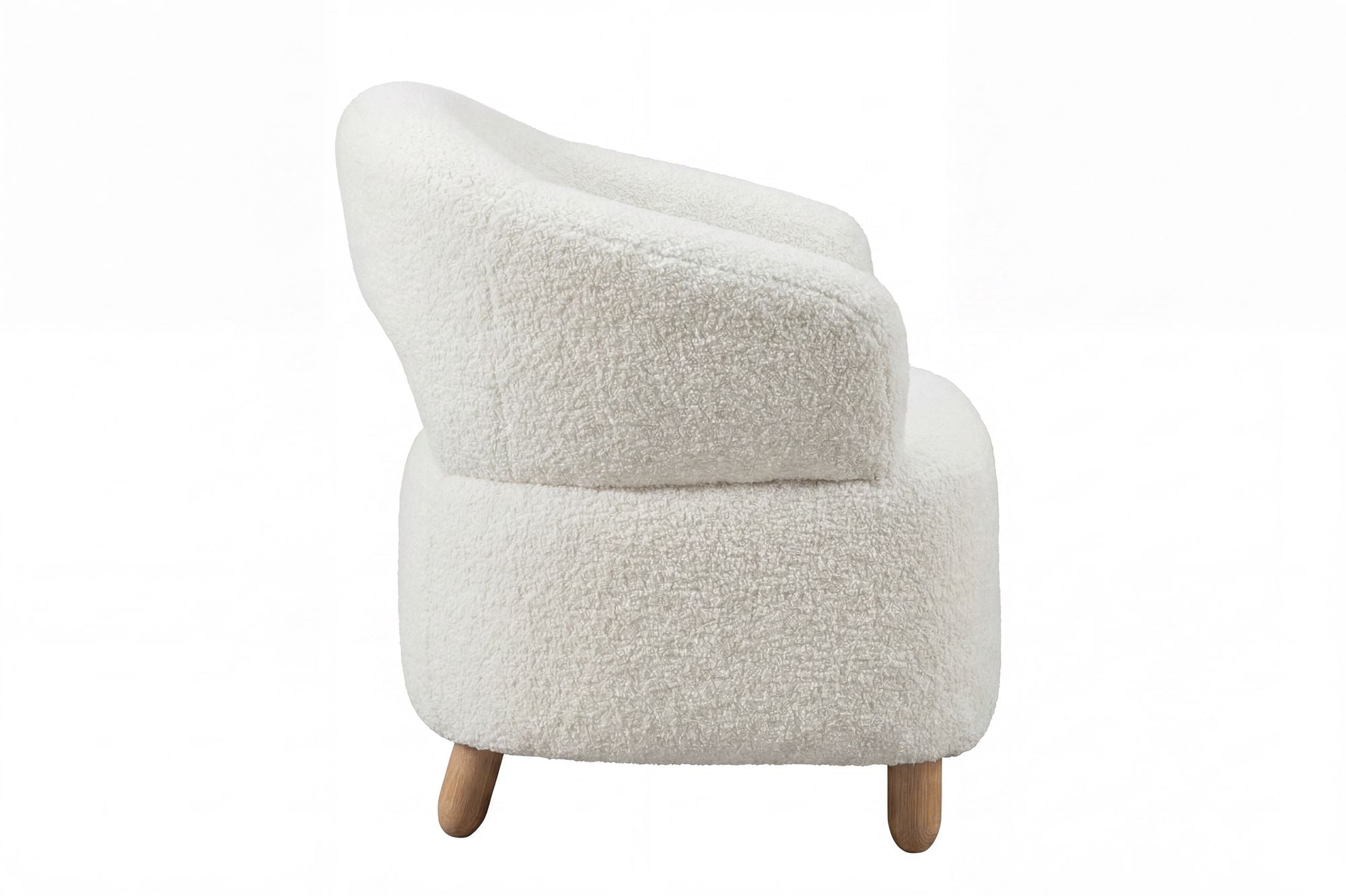 Venture Home Moglas Accent stol - Nature / White Boucle