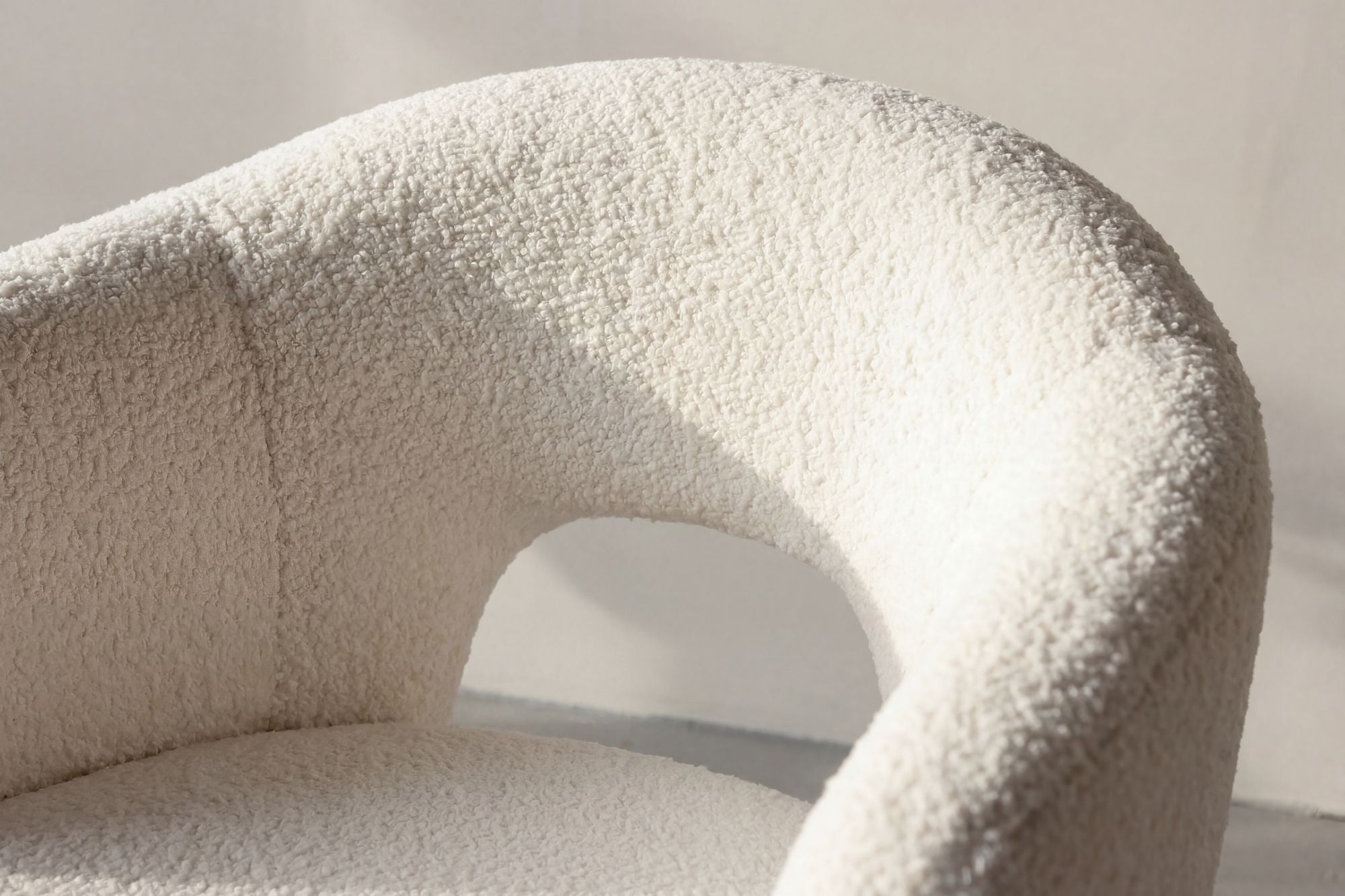 Venture Home Moglas Accent stol - Nature / White Boucle