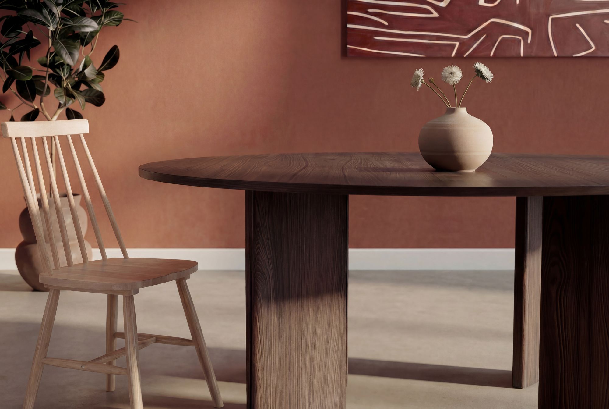 Venture Home Graos rund spisebord - Mocca / MDF