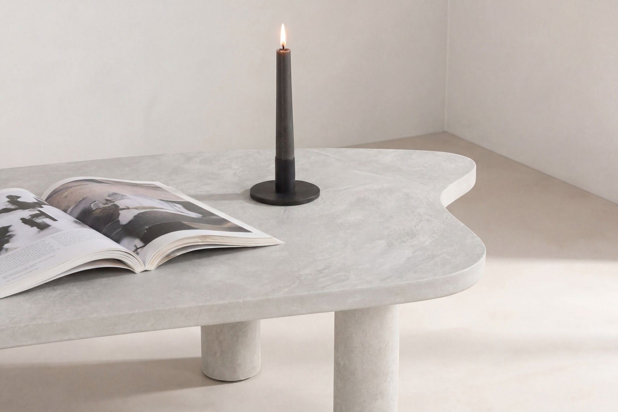 Venture Home Polle Sofa bord - Concretelook / MDF w 3D-paper