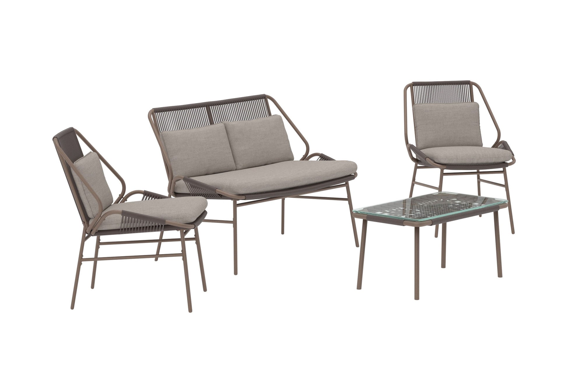 Venture Home Zakynthos Sofa Set - Brown / Brown