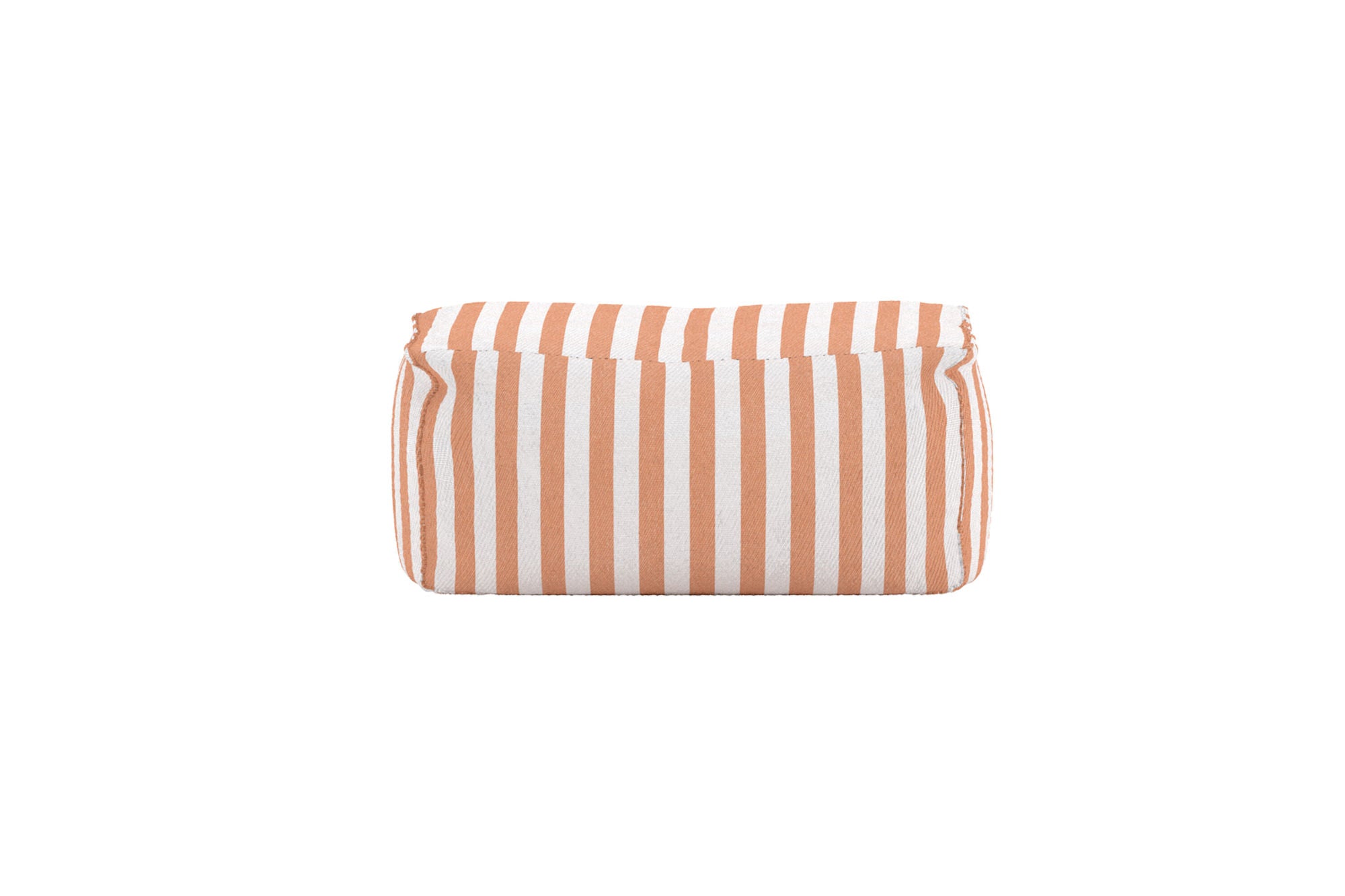 Venture Home Redang Ottoman Fabric - White/ Peach Striped / 75*40*33