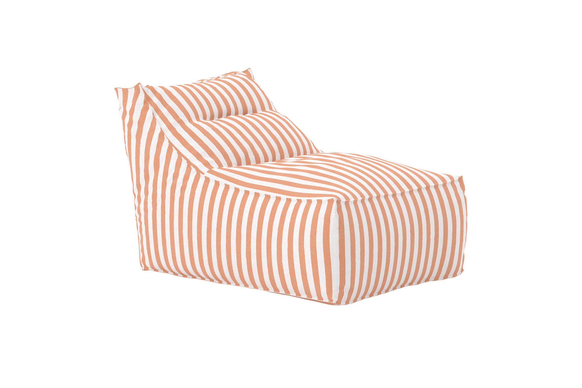 Venture Home Redang Relaxbag Fabric - White/ Peach Striped / 118*94*83