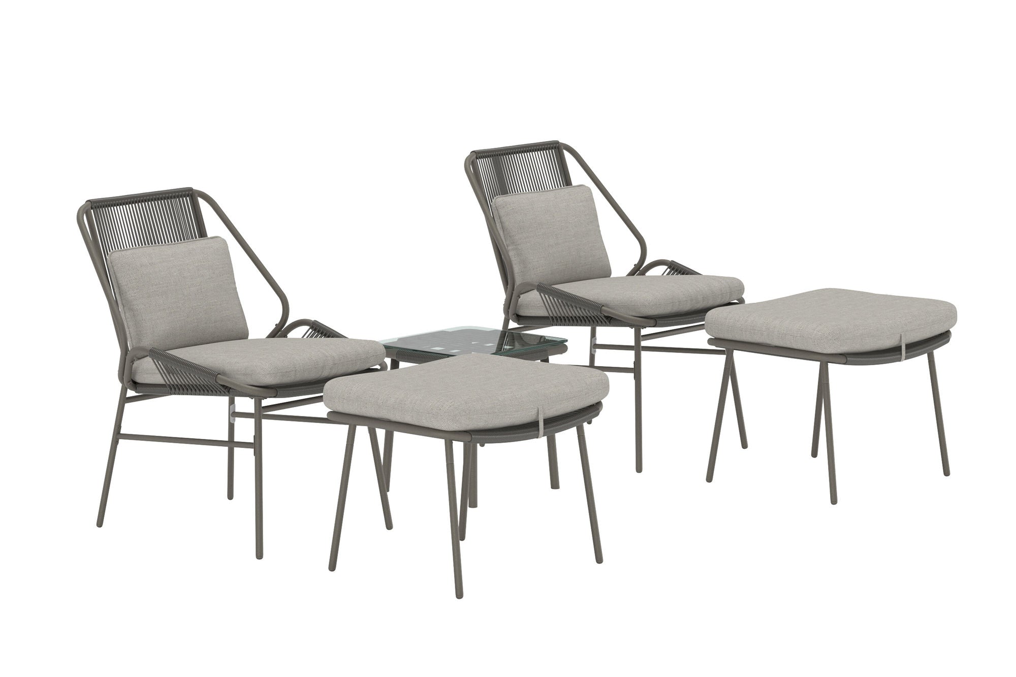 Venture Home Zakynthos Lounge Set - Brown / Brown