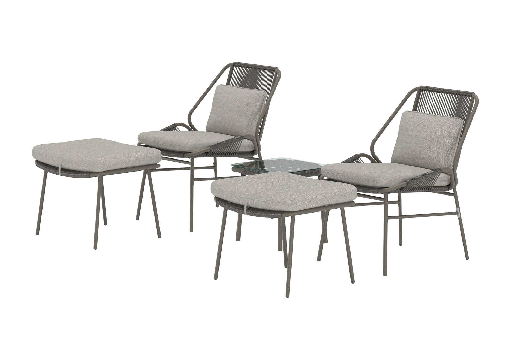 Venture Home Zakynthos Lounge Set - Brown / Brown