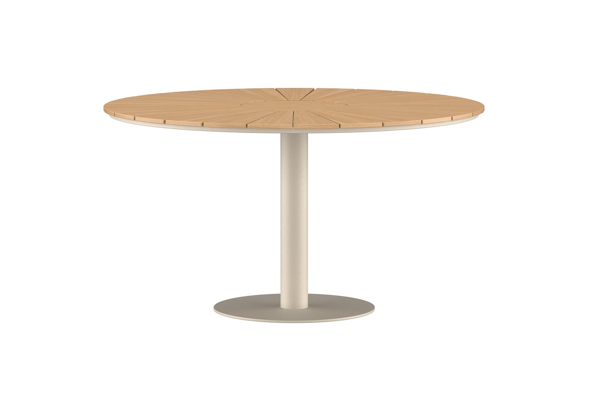 Venture Home Croft rund spisebord ø120 - Beige Alu/Teak