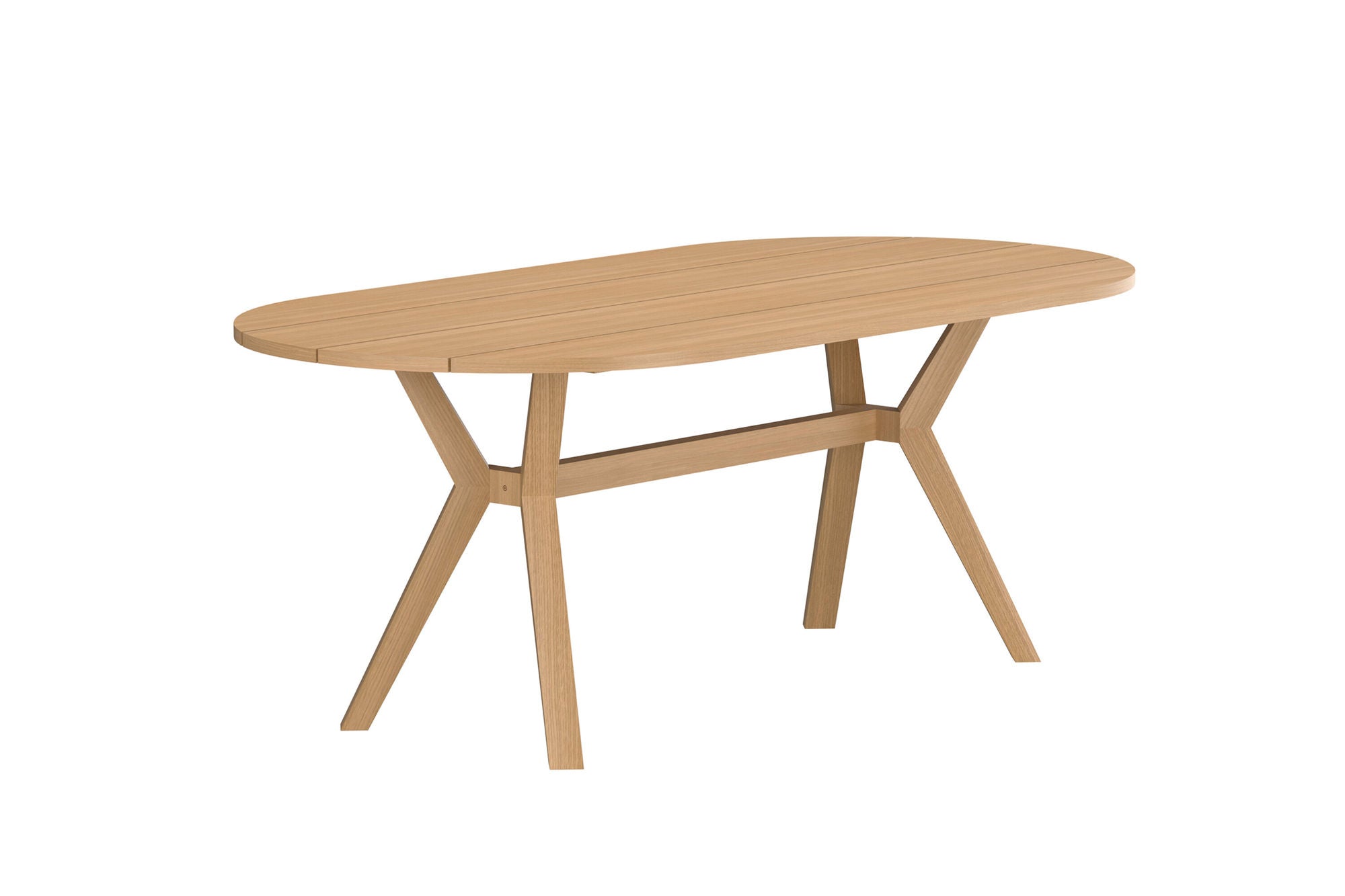 Venture Home Kenya Oval spisebord 200x100x75 cm - Nature Teak