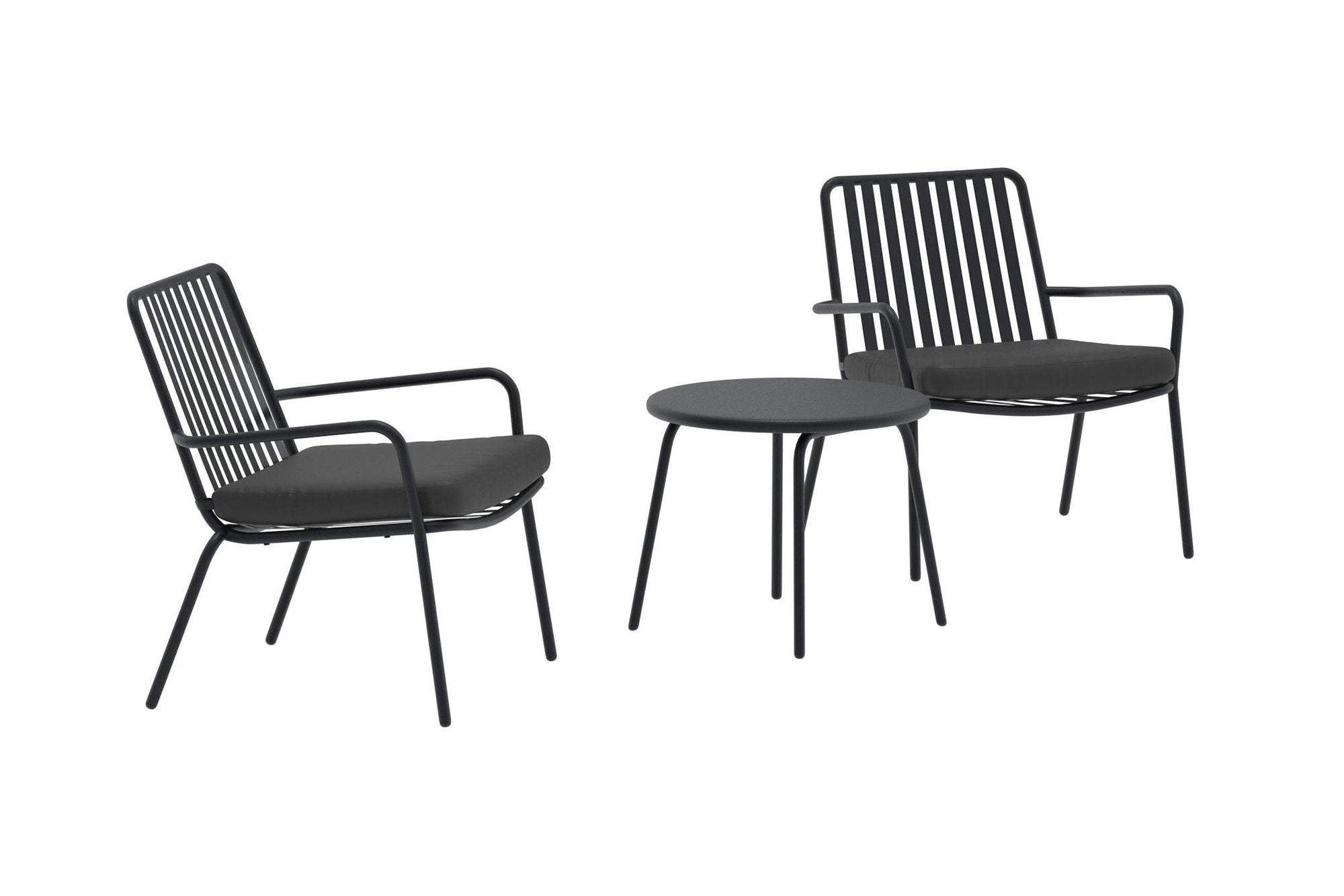 Venture Home Mykonos Lounge Set - Black / Black