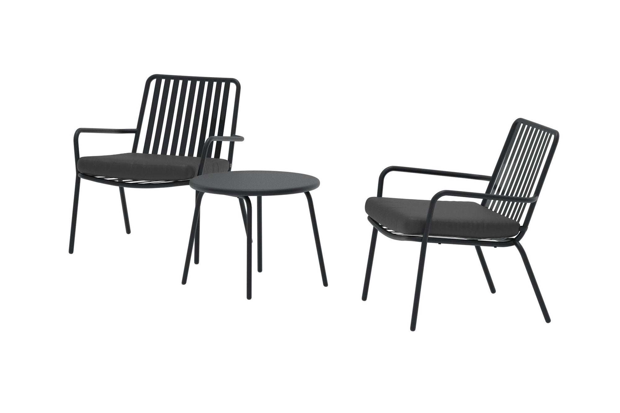Venture Home Mykonos Lounge Set - Black / Black