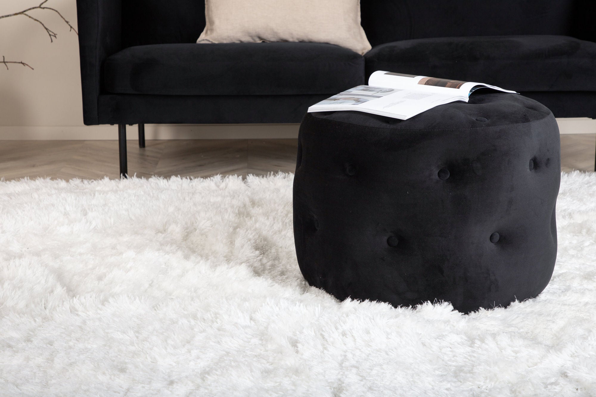 Venture Home Grace Polyester Carpet - 300*300- White