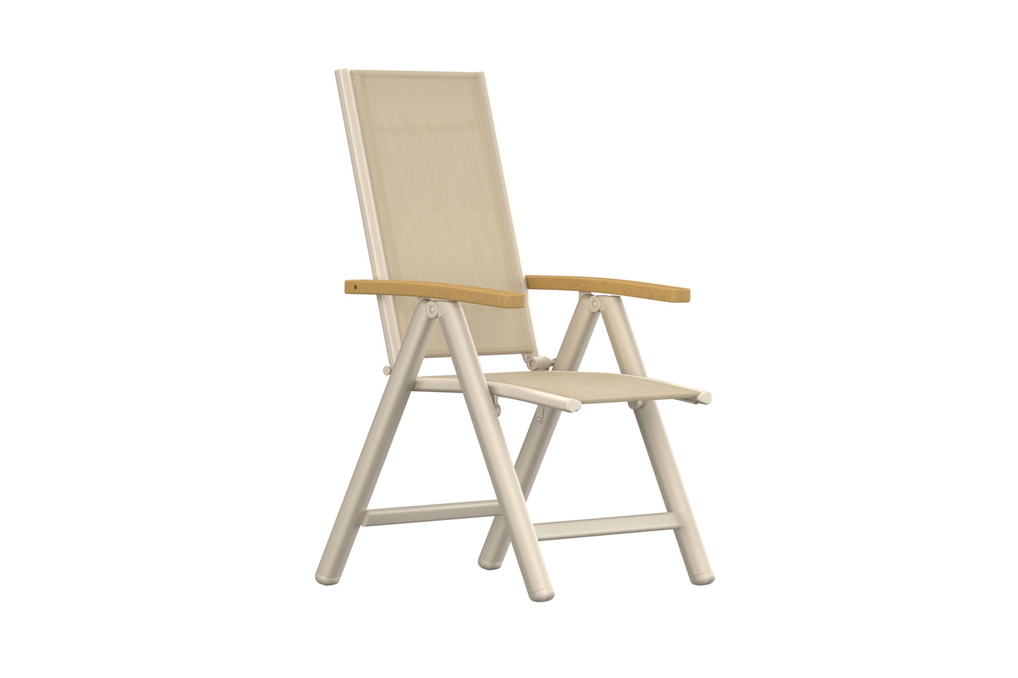 Venture Home Panama Light 5-pos stol 2-pack Beige / Teak