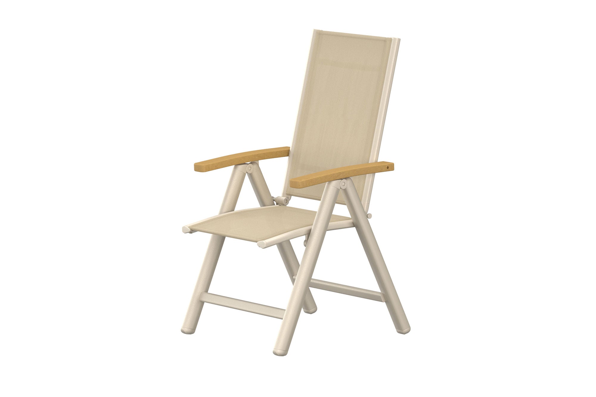 Venture Home Panama Light 5-pos stol 2-pack Beige / Teak