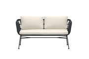 Venture Home Isola Lounge Sofa - Black / Black Rattan