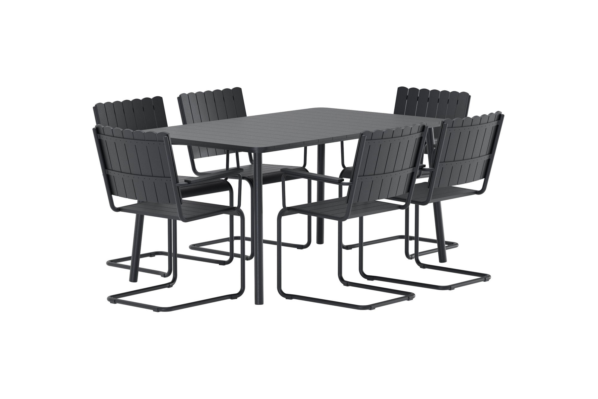 Venture Home Holmsund Rectangular Dining Set - Black / Black