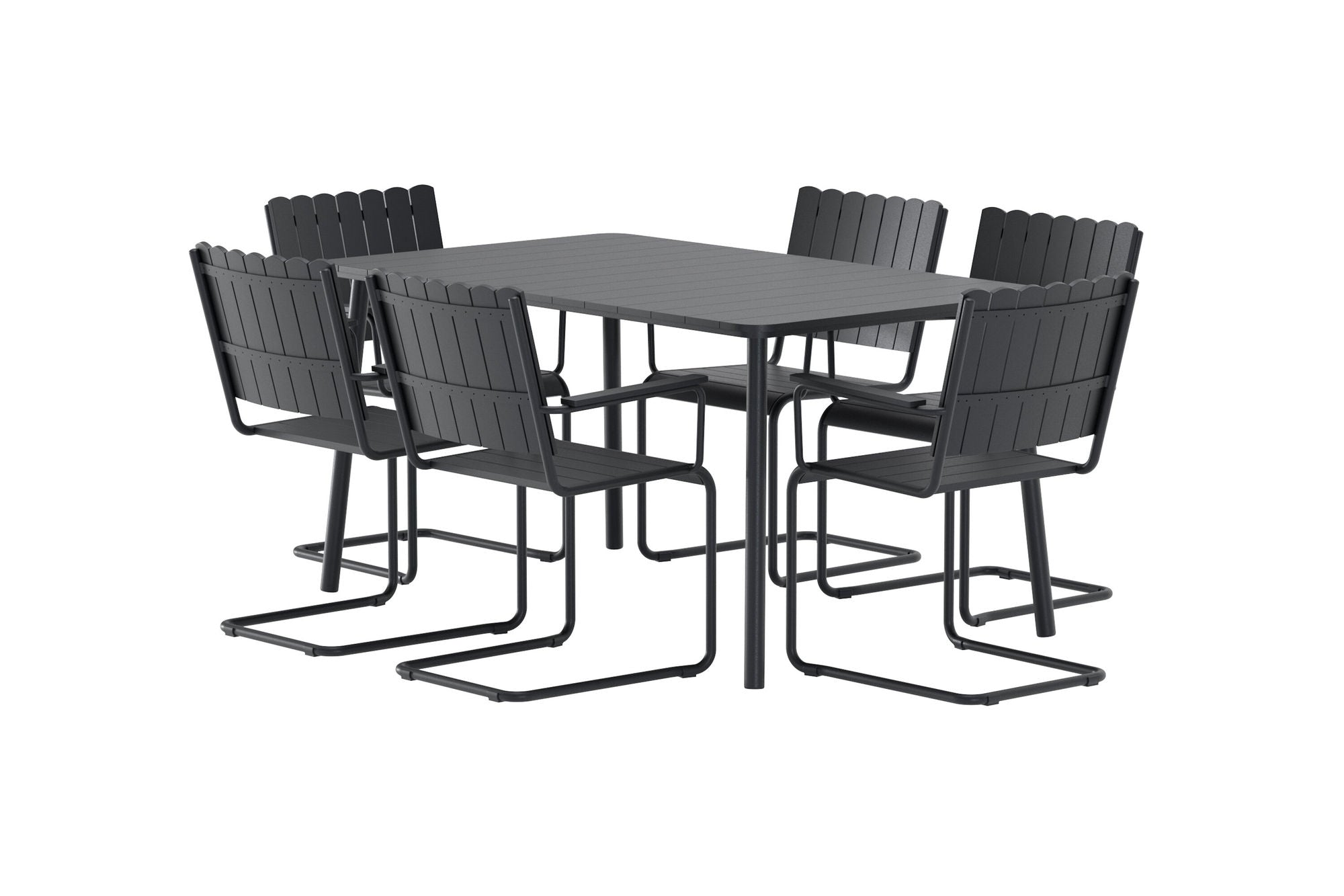 Venture Home Holmsund Rectangular Dining Set - Black / Black