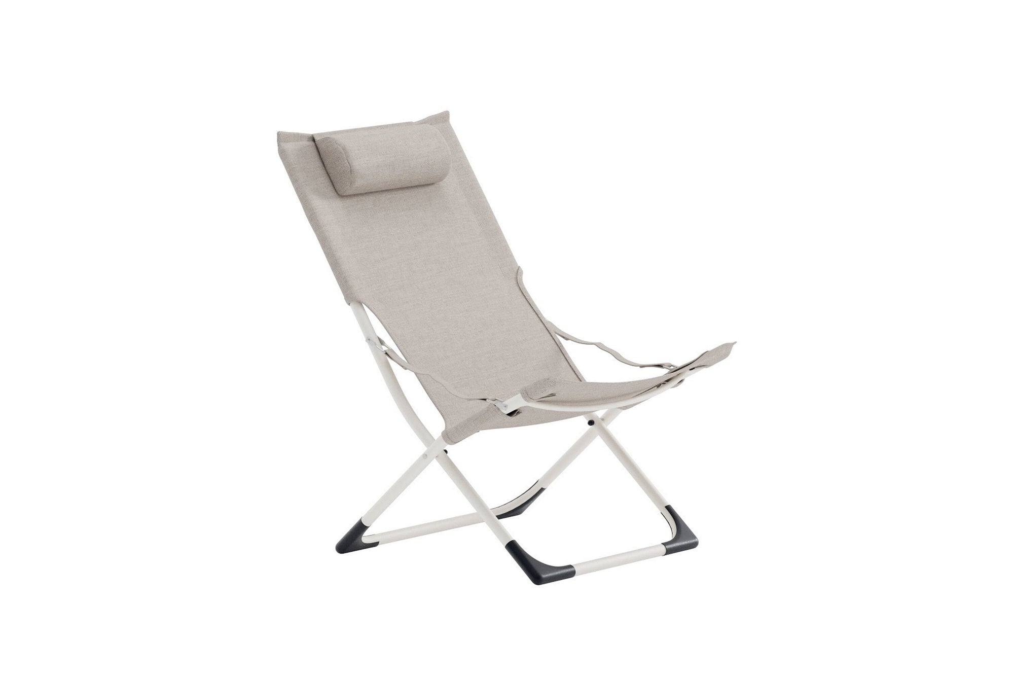 Venture Home Seville Foldable relax chair - Beige frame/Beige cushion