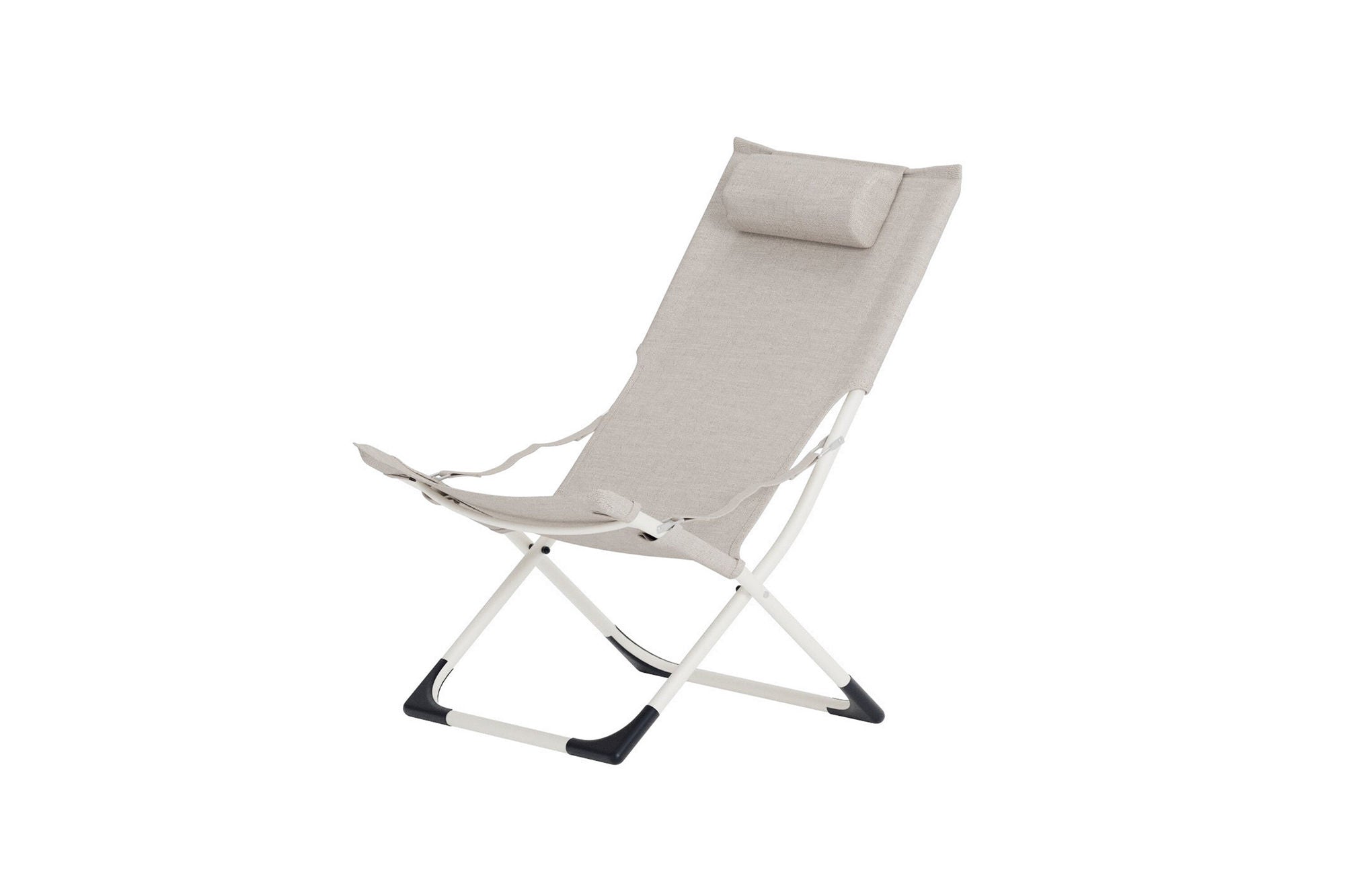Venture Home Seville Foldable relax chair - Beige frame/Beige cushion