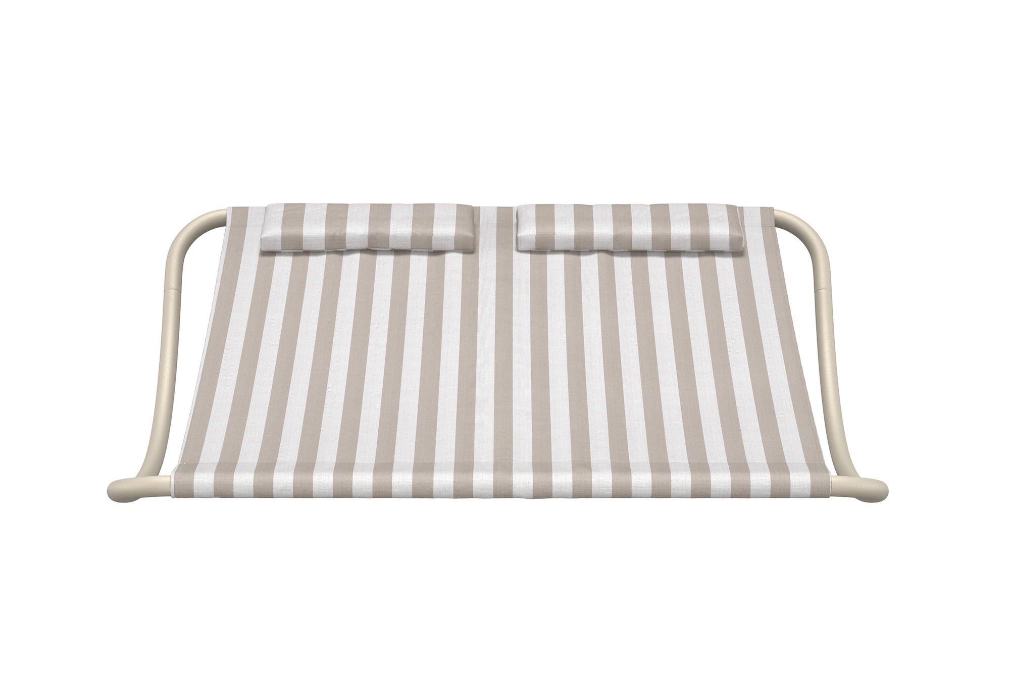 Venture Home Gordo Double Rocking Bed - Beige Frame / Stripe Fabric