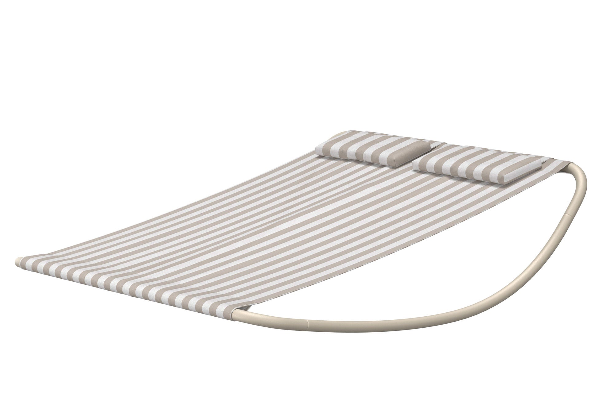 Venture Home Gordo Double Rocking Bed - Beige Frame / Stripe Fabric