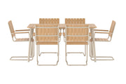 Venture Home Holmsund Rectangular Dining Set - Beige / Polywood