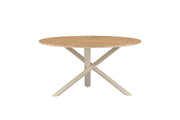 Venture Home Mexico spisebord - ø140 - Beige Alu/Teak