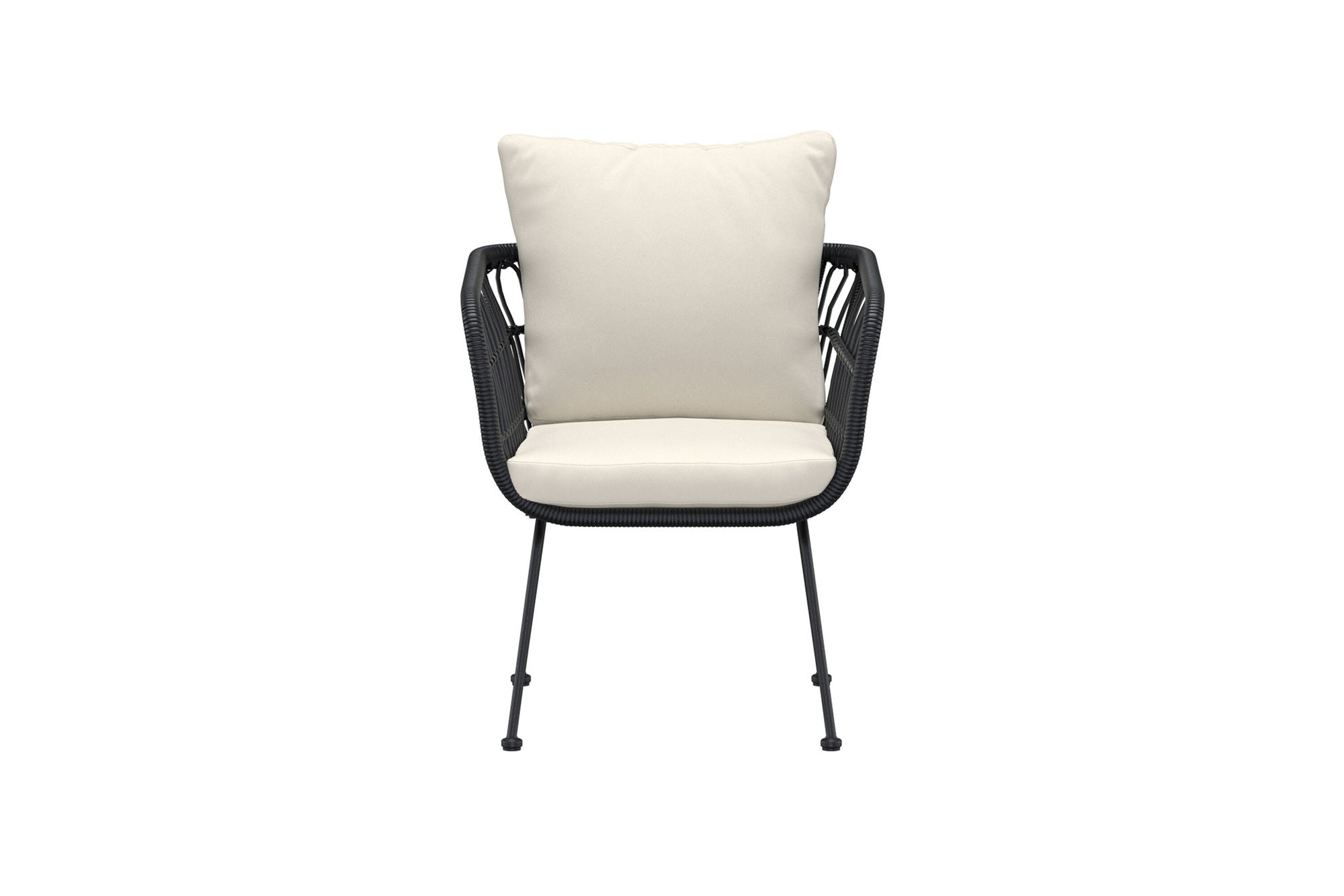 Venture Home Isola Lounge stol - Black / Black Rattan
