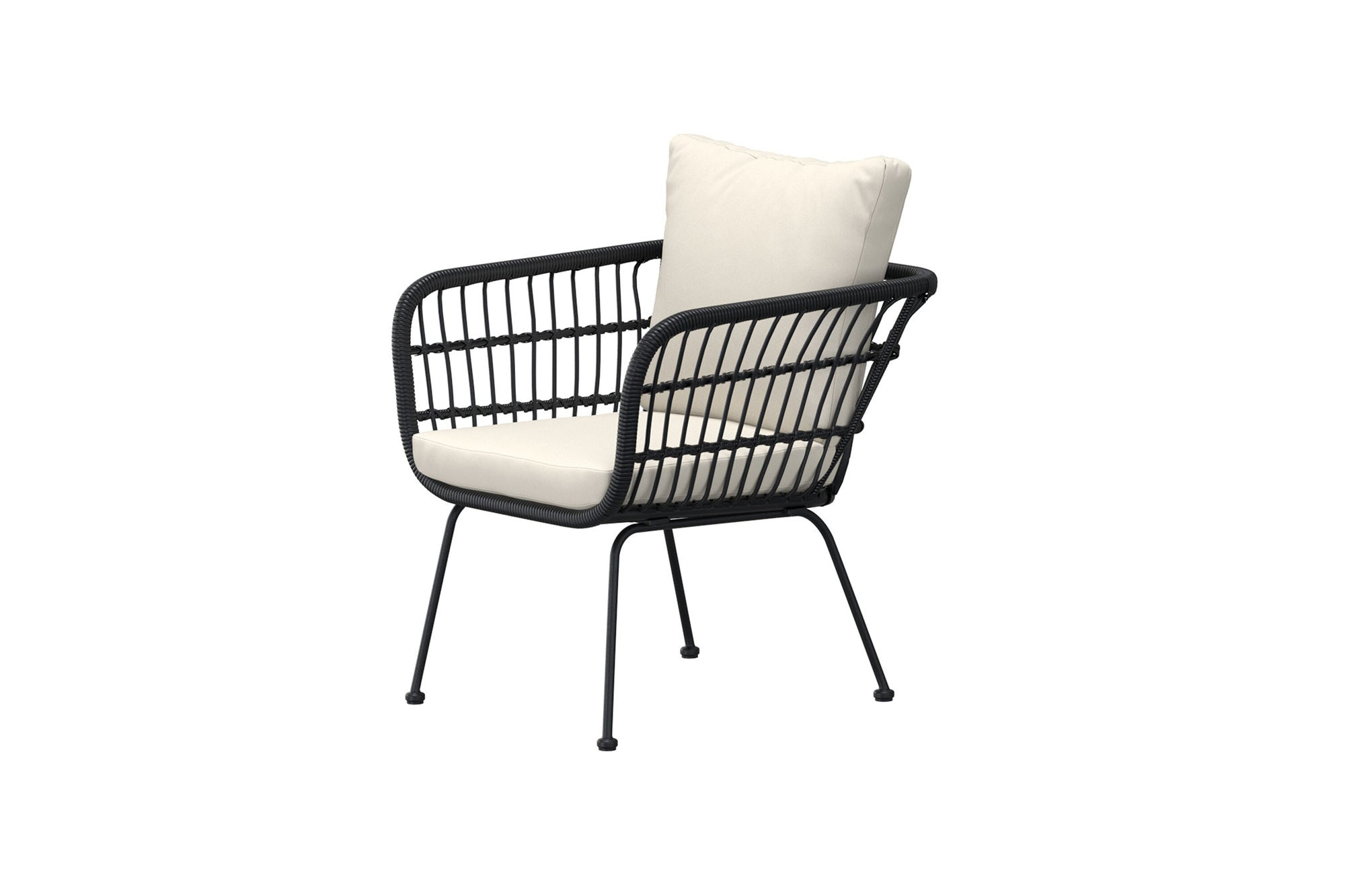 Venture Home Isola Lounge stol - Black / Black Rattan