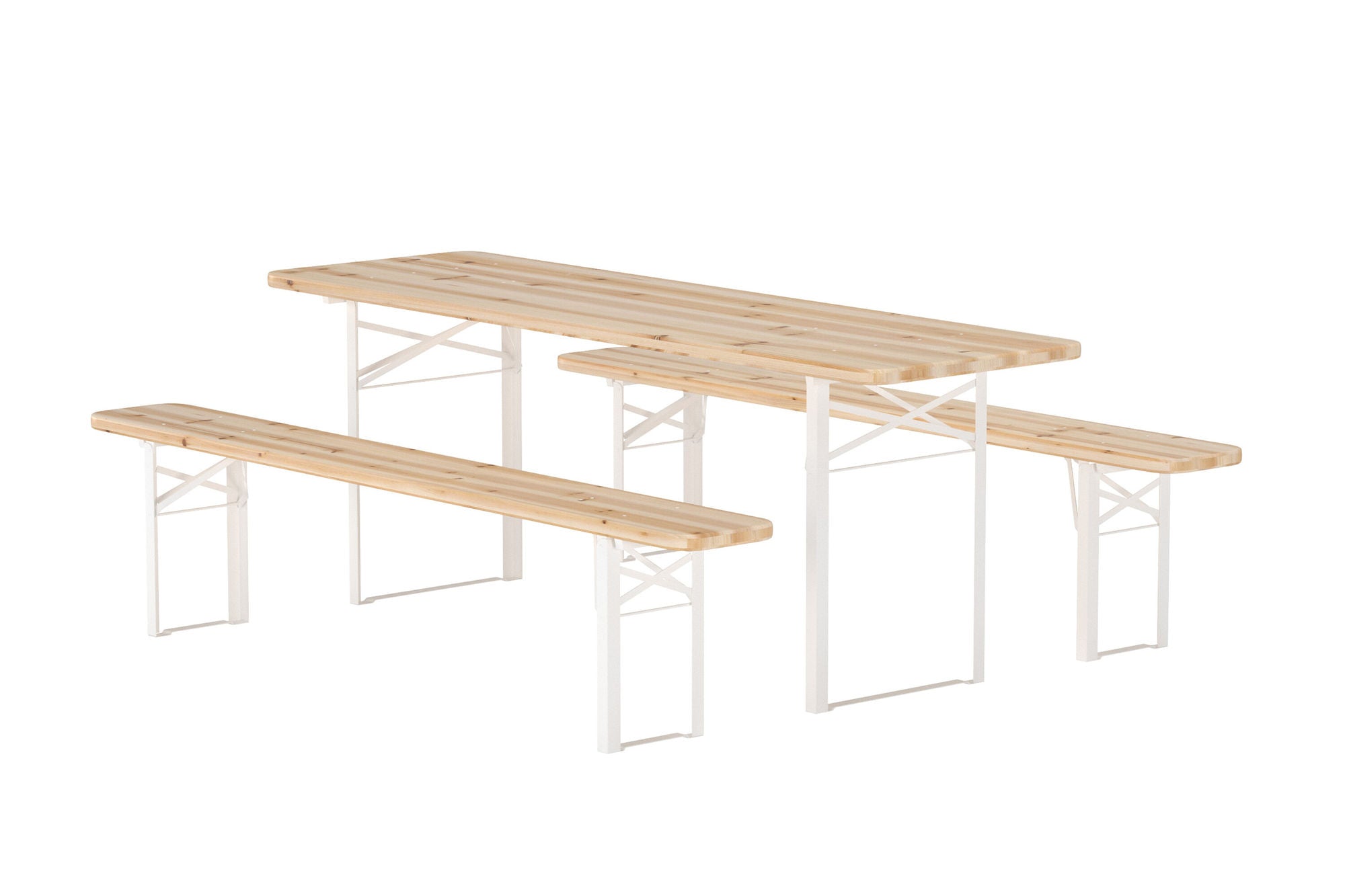 Venture Home Guiness Dining Set - Beige Frame / Teaklook