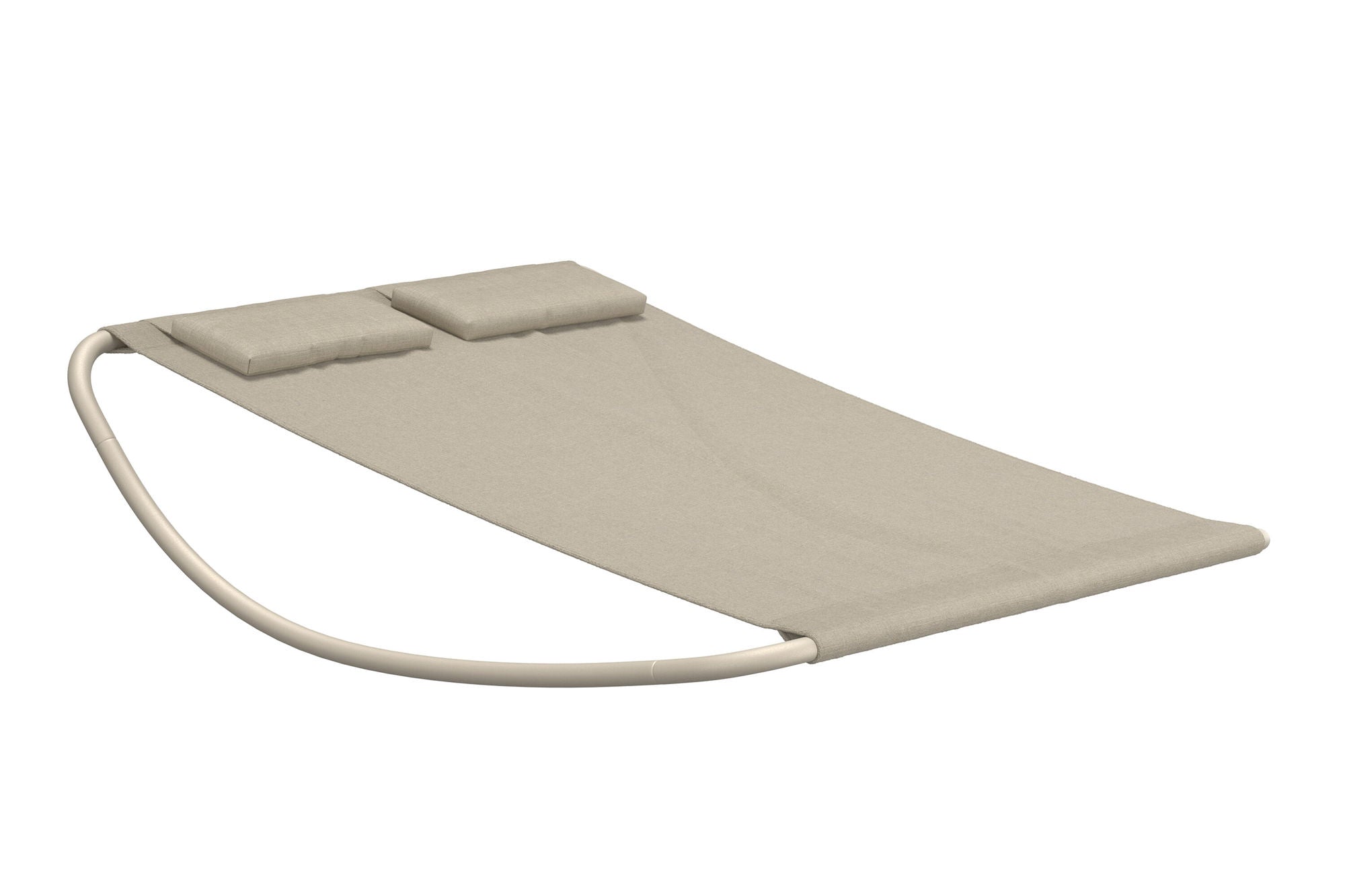 Venture Home Gordo Double Rocking Bed - Beige Frame / Beige Fabric