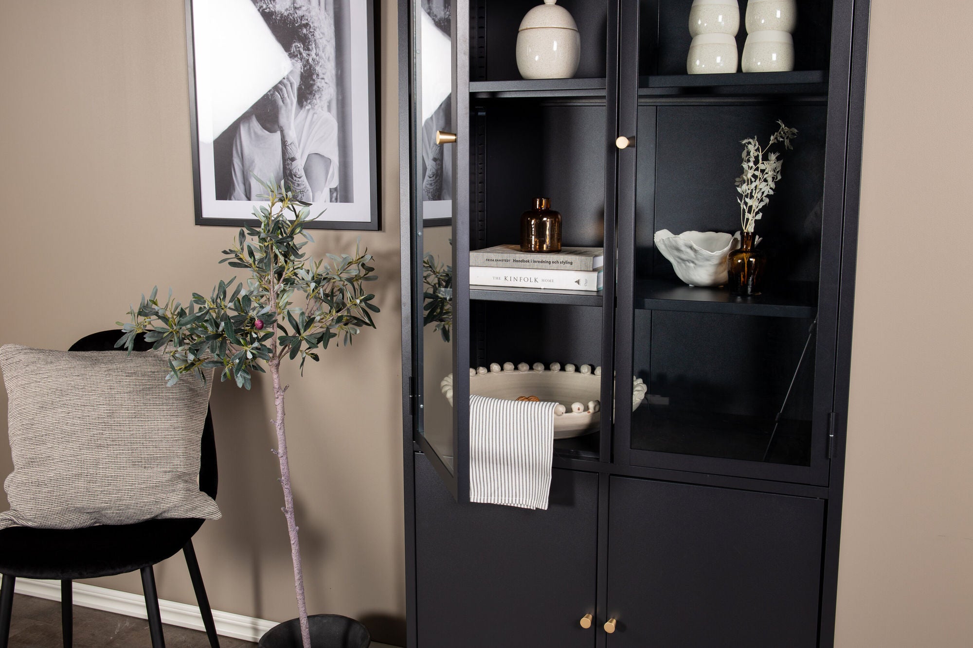 Venture Home Bakal - Covered reol - Black - Ersätter 18069-208