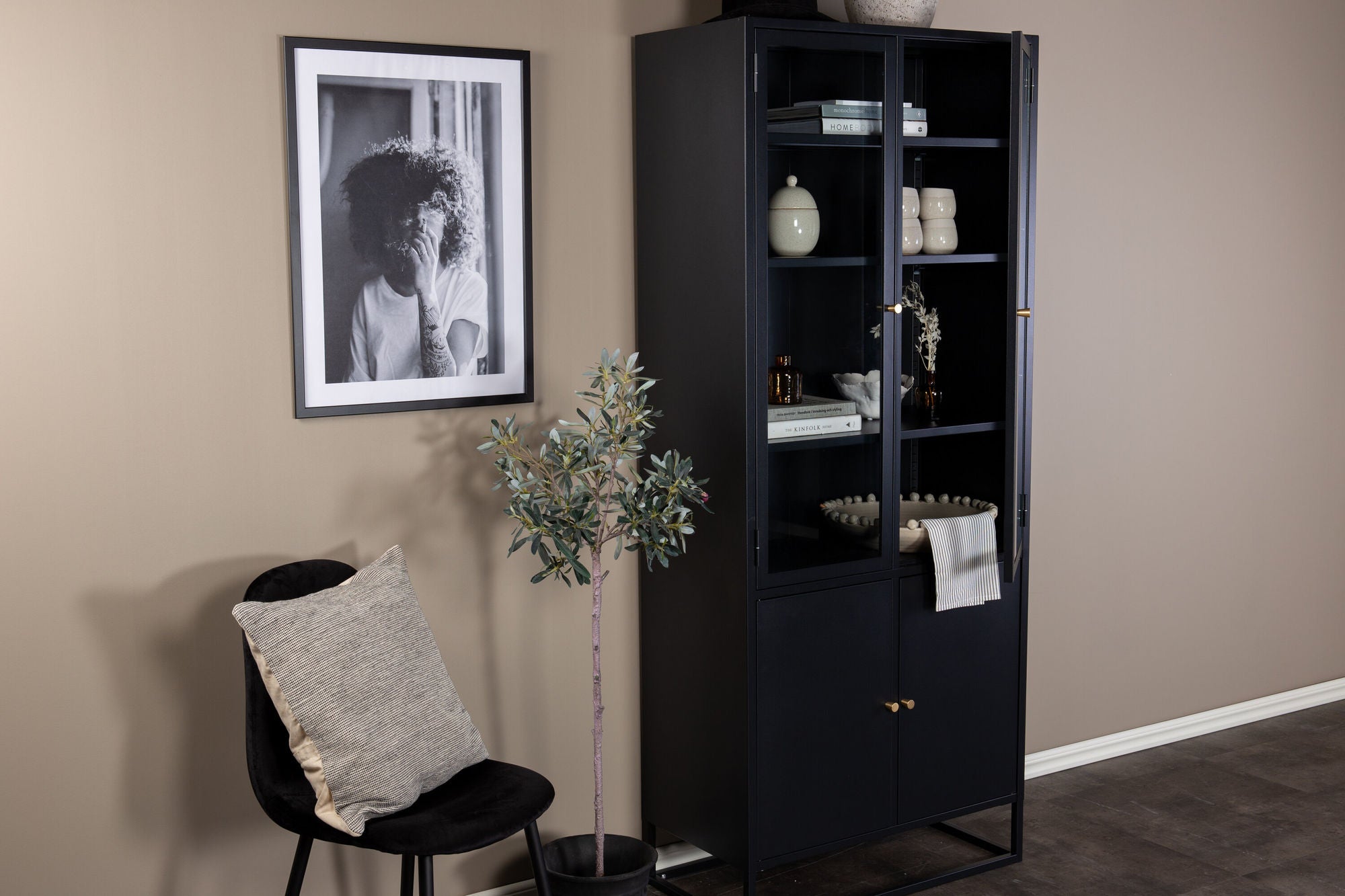Venture Home Bakal - Covered reol - Black - Ersätter 18069-208
