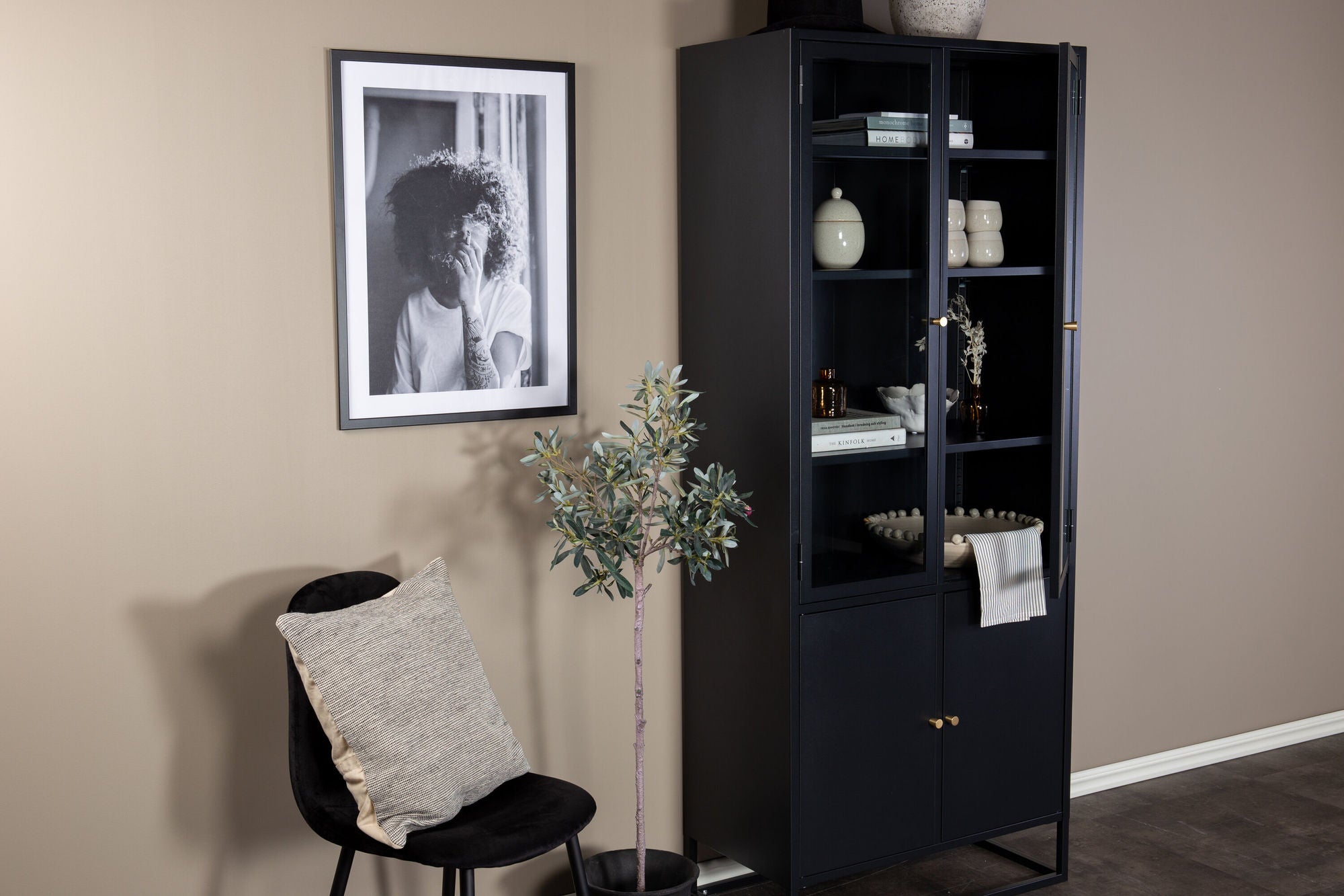 Venture Home Bakal - Covered reol - Black - Ersätter 18069-208