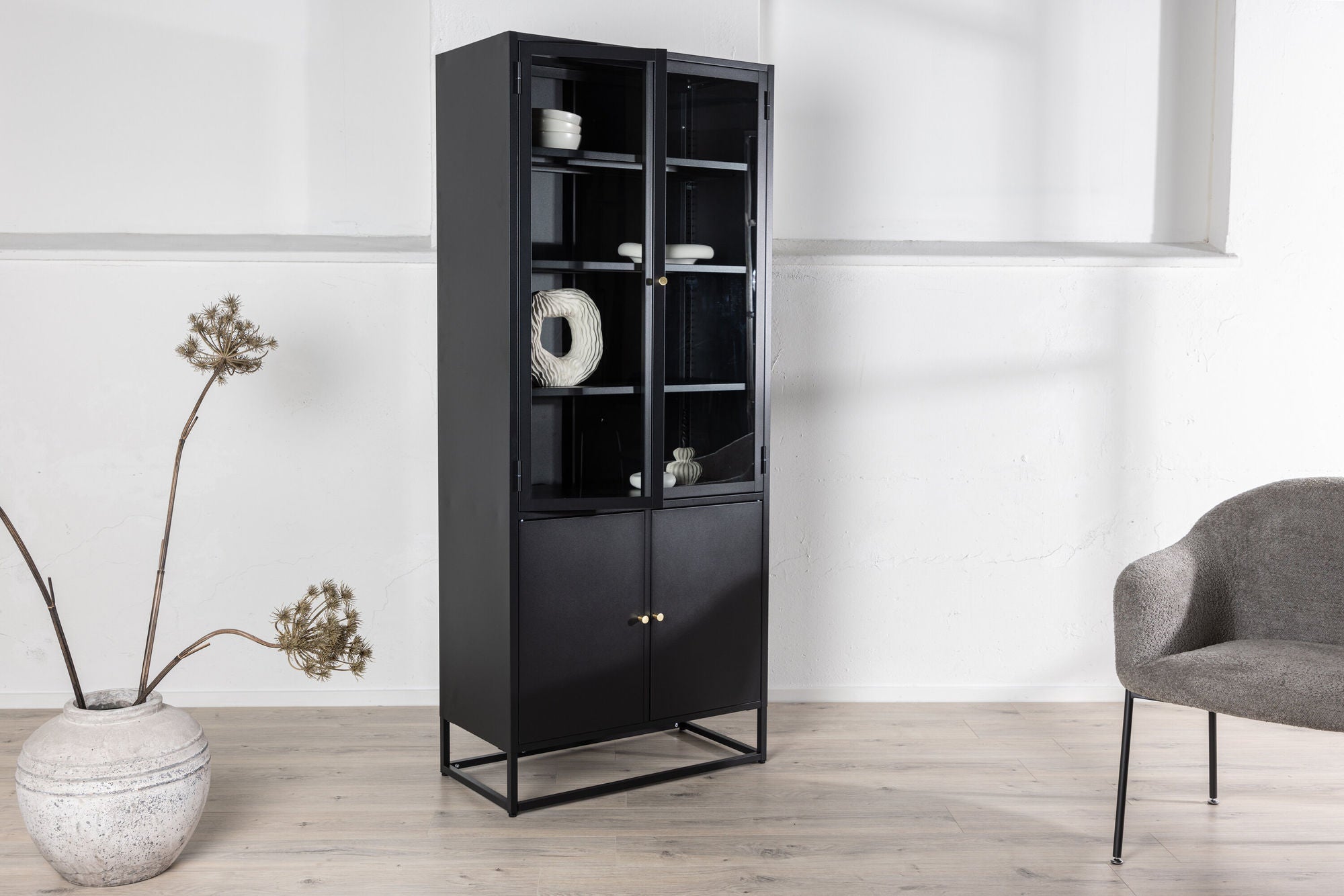 Venture Home Bakal - Covered reol - Black - Ersätter 18069-208