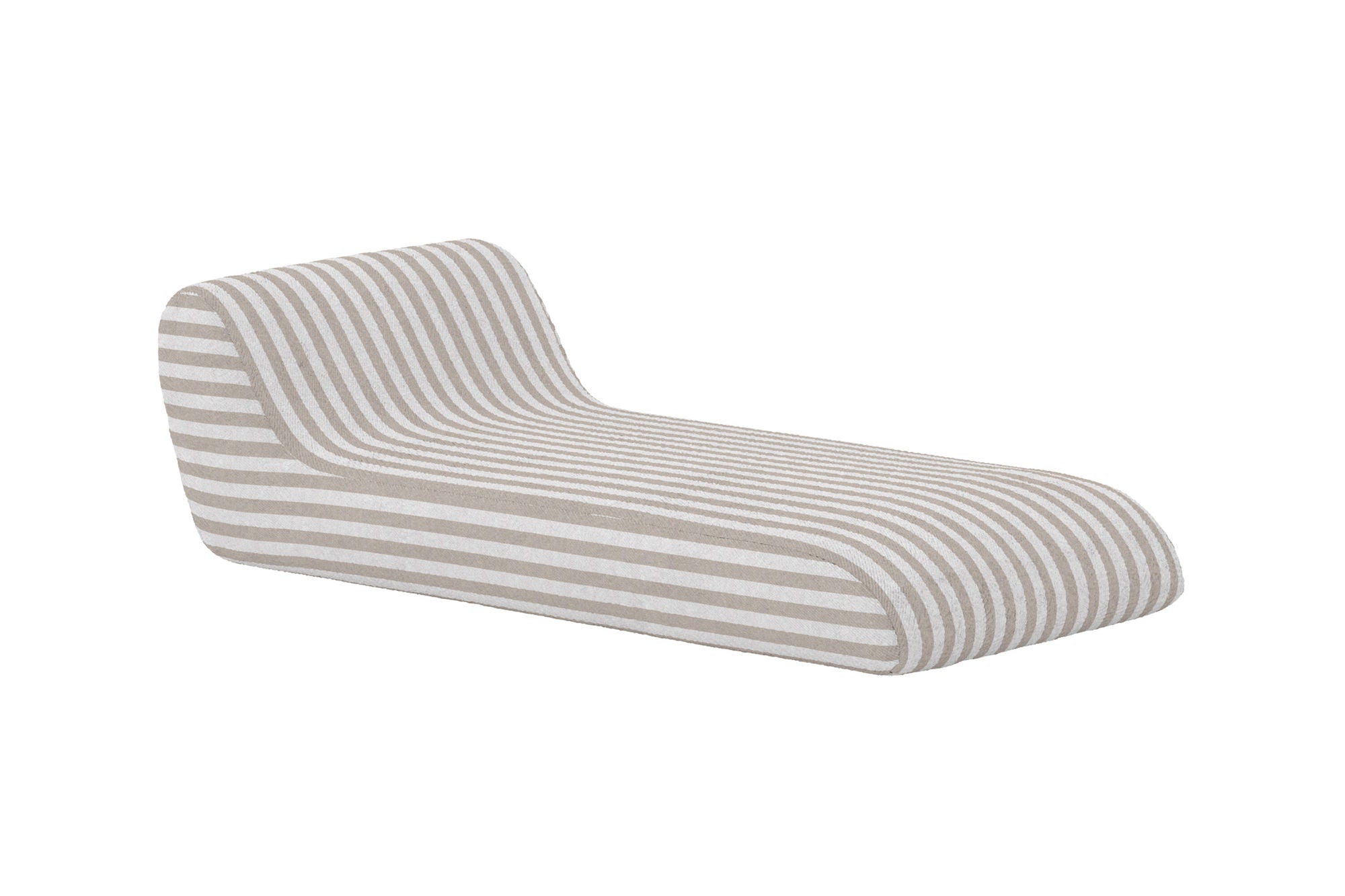 Venture Home Redang Inflabord Lounger 168.5x85x51x22 cm - White / Beige Striped