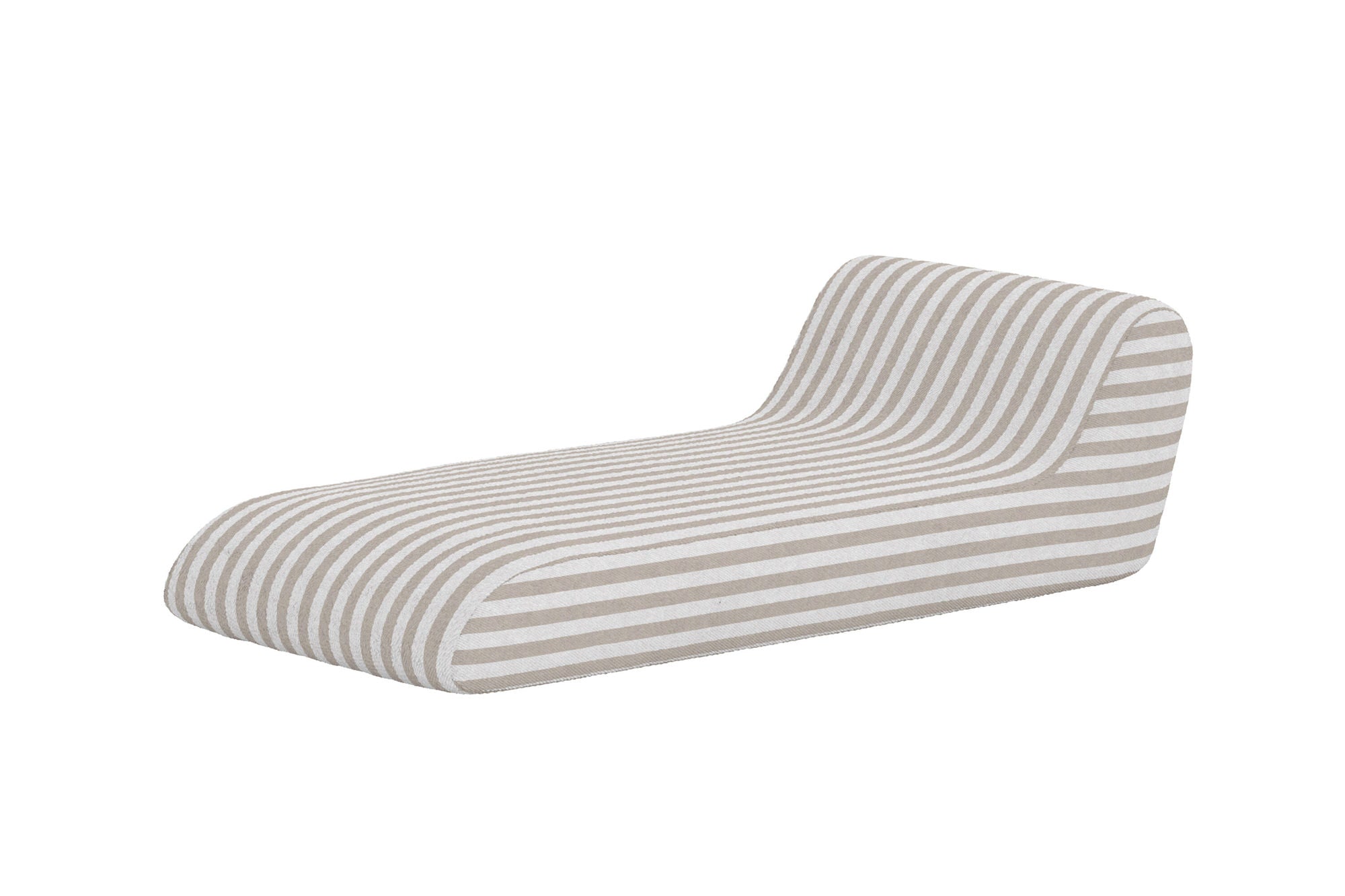 Venture Home Redang Inflabord Lounger 168.5x85x51x22 cm - White / Beige Striped