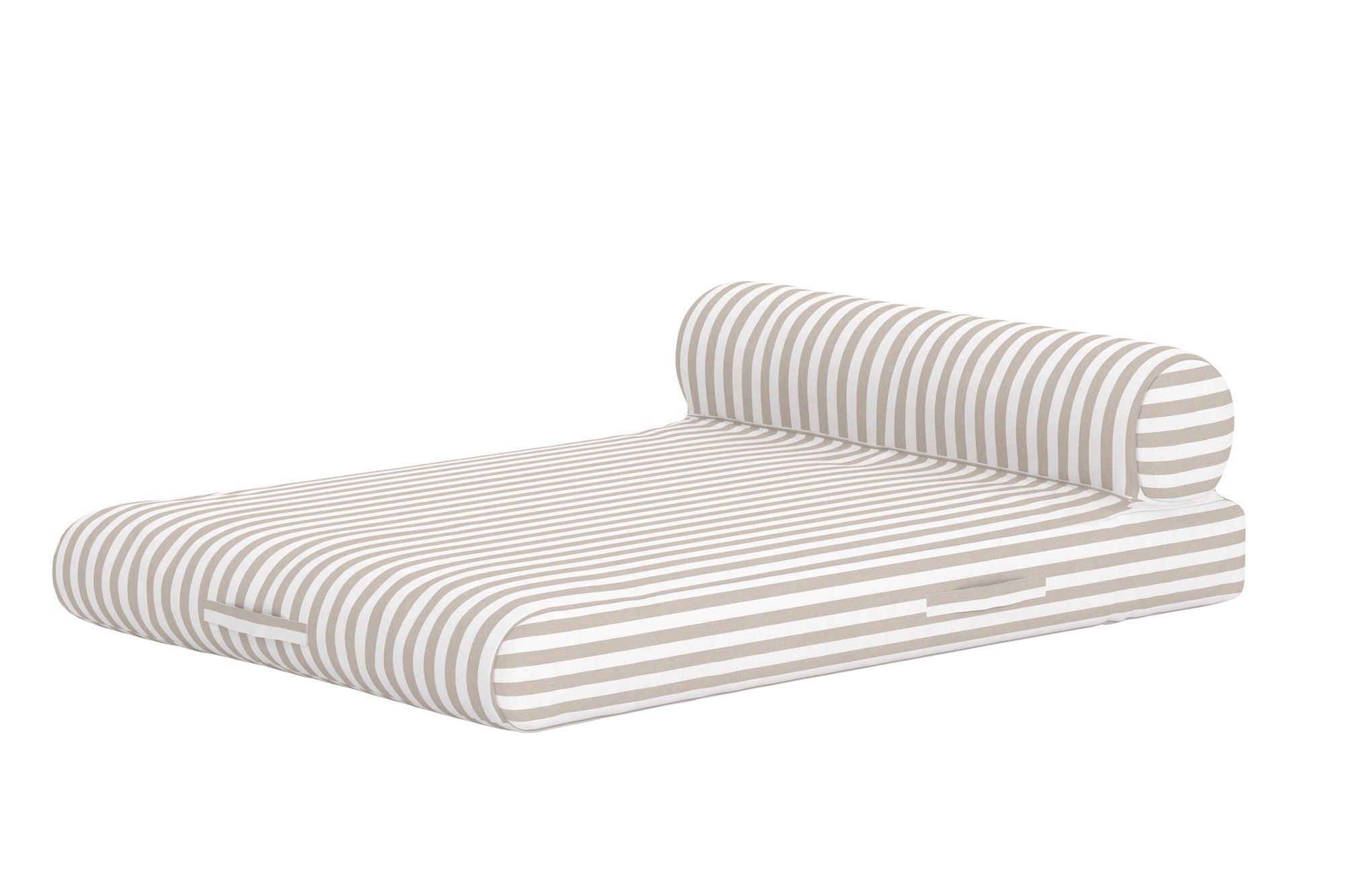 Venture Home Redang Inflabord Lounger 188x135x22+D29 cm - White / Beige Striped