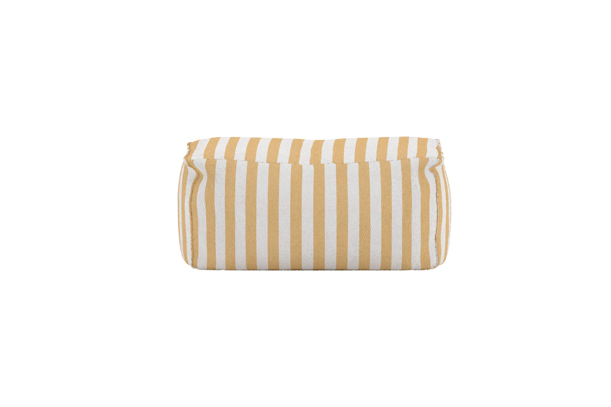 Venture Home Redang Ottoman Fabric - White/ Yellow Striped / 75*40*33