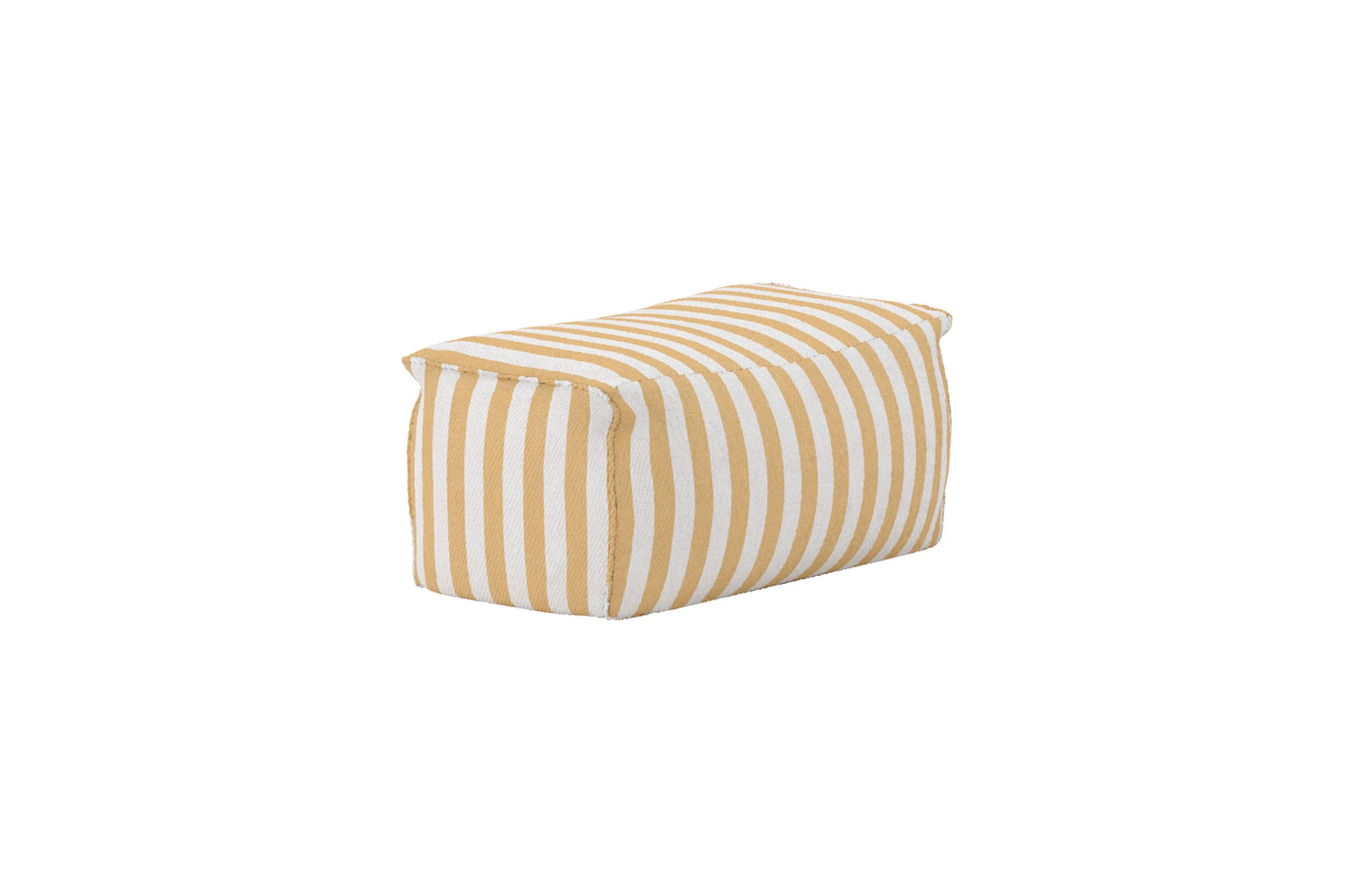 Venture Home Redang Ottoman Fabric - White/ Yellow Striped / 75*40*33