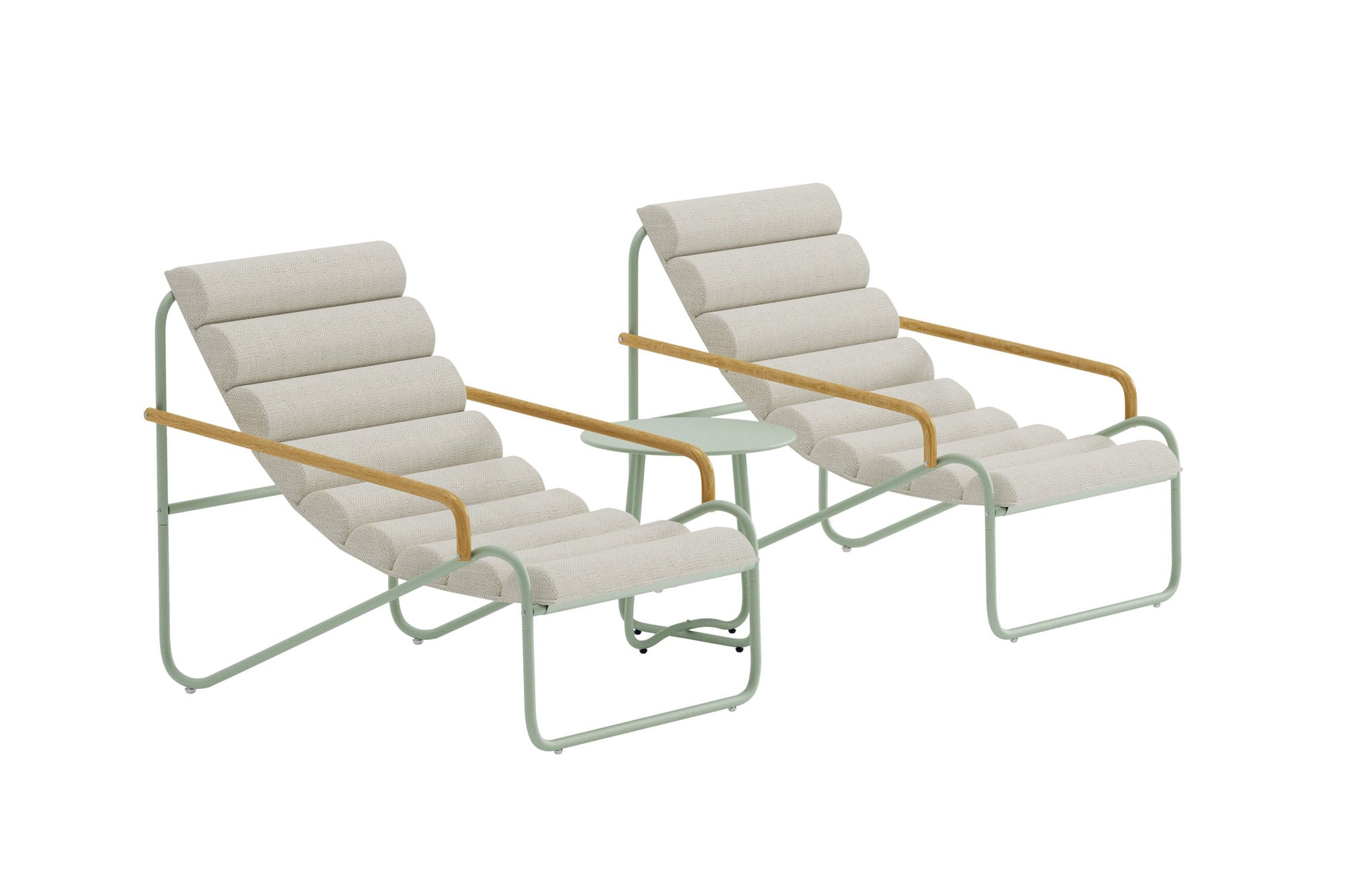 Venture Home Ithaka Lounge Set - Sage Green / Beige