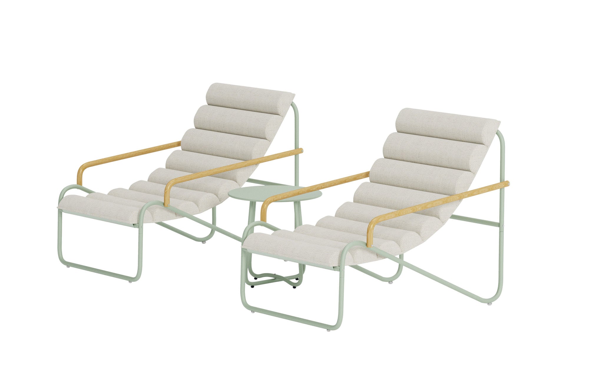 Venture Home Ithaka Lounge Set - Sage Green / Beige