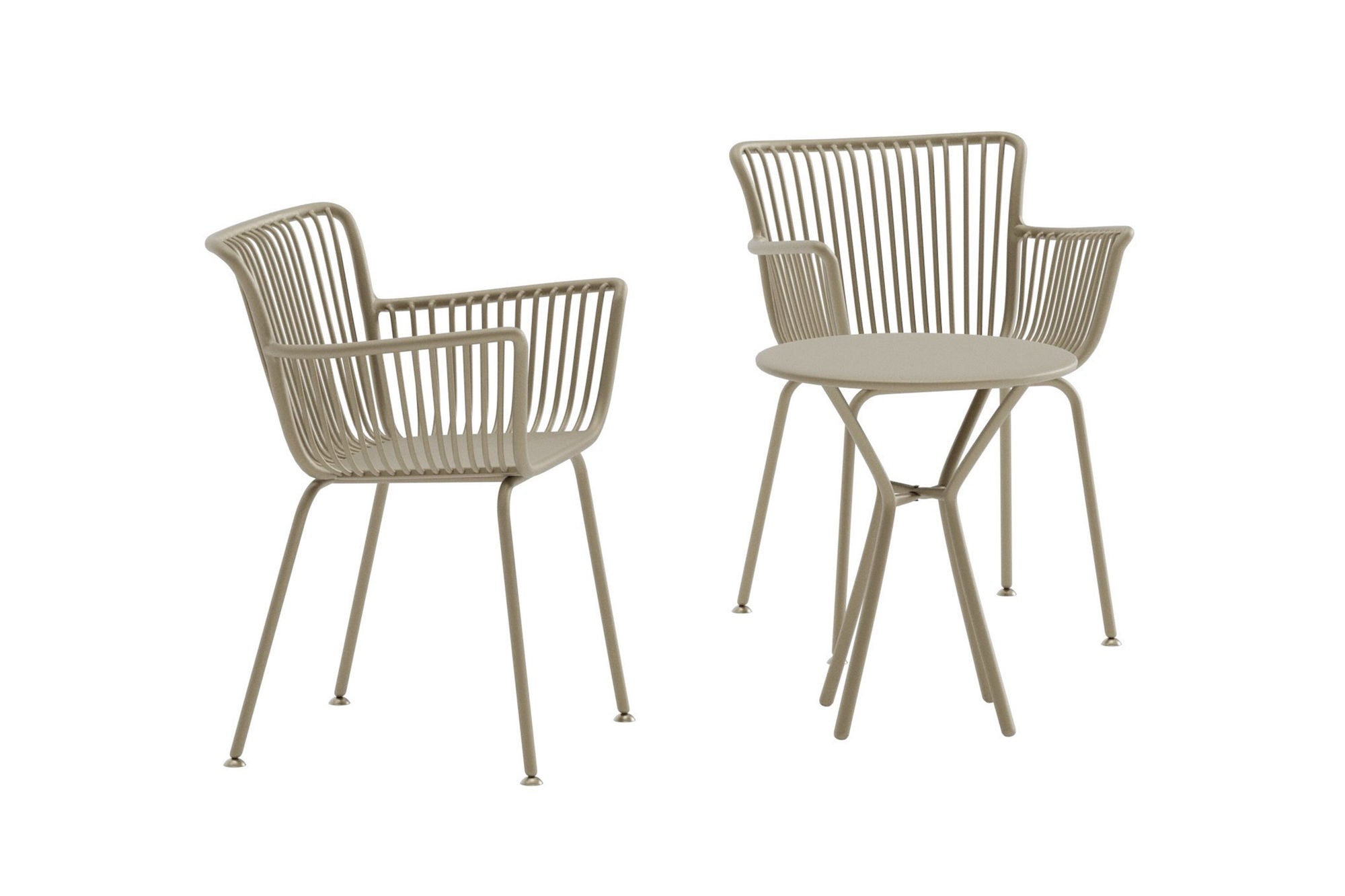 Venture Home Sifnos Cafe Set - Beige / Beige